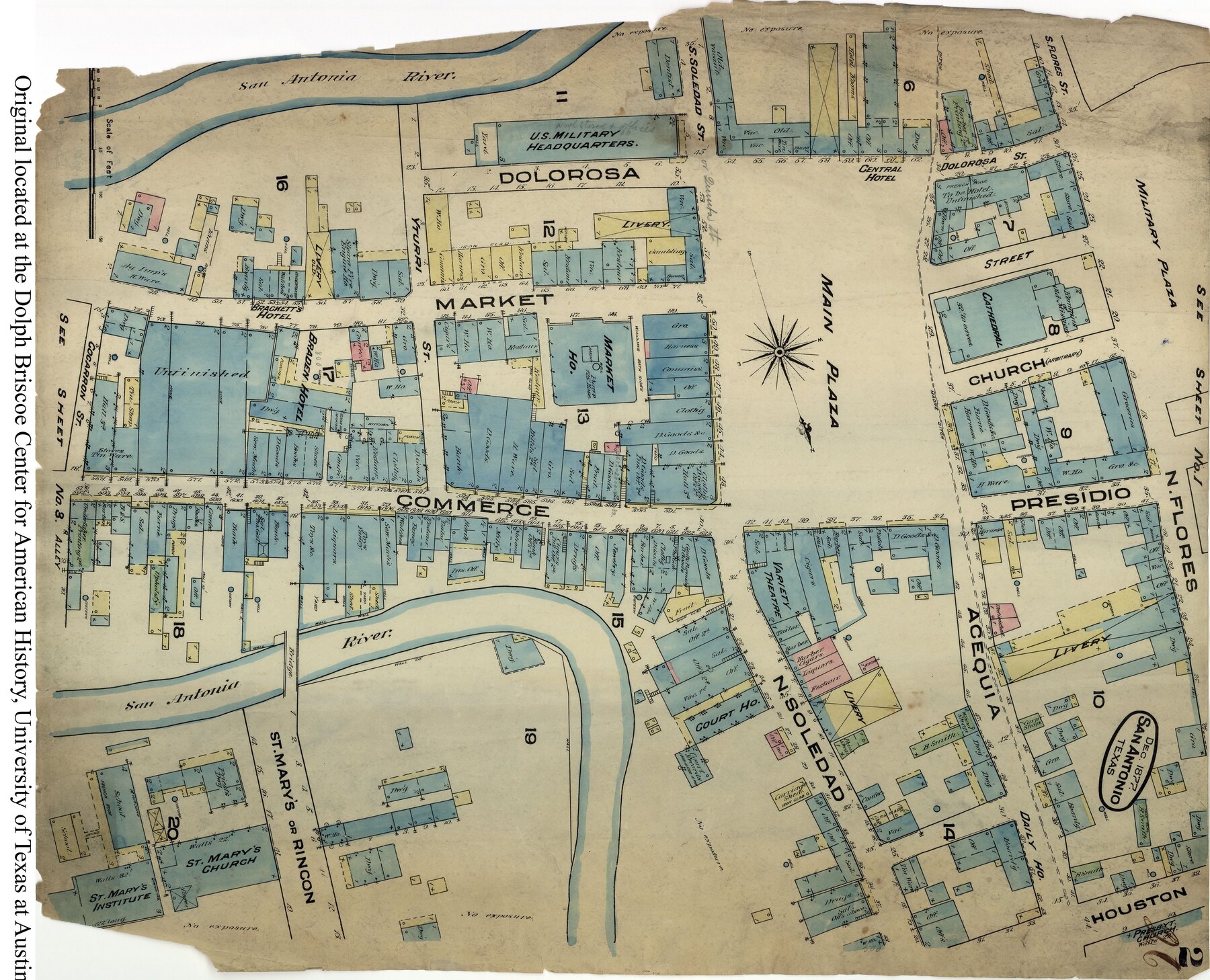 SiteMapsFolder Txu Sanborn San Antonio 1877 2
