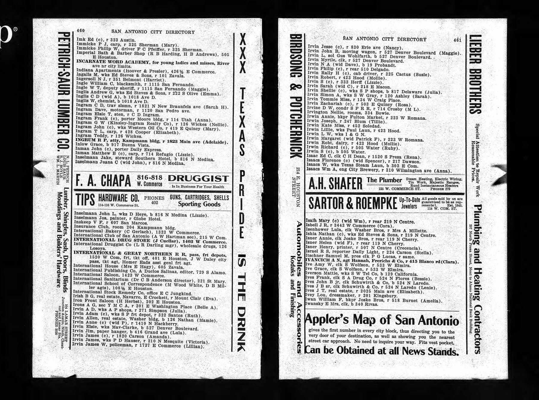 ServiceListsFolder1909-IrvinJamesW