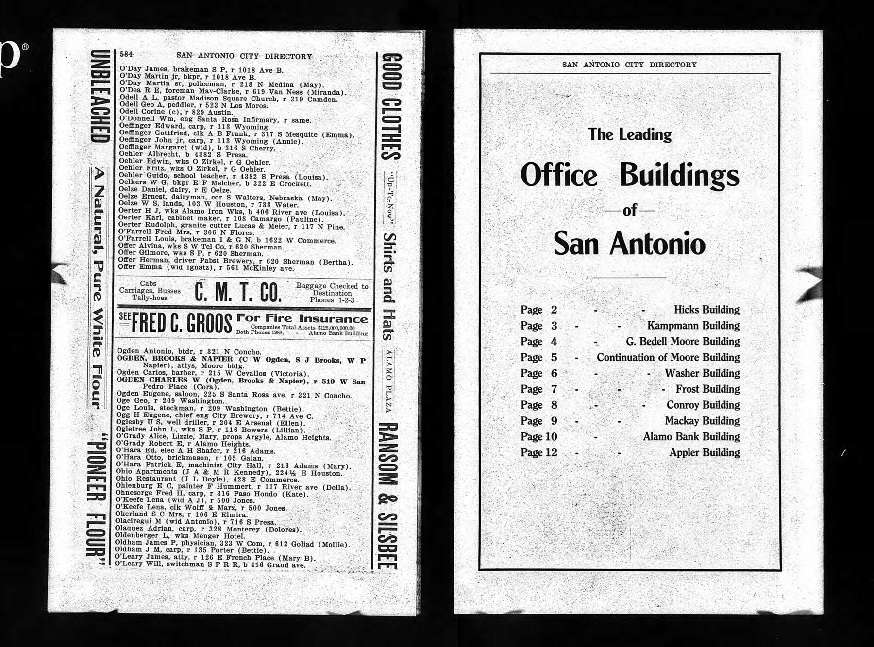 ServiceListsFolder1909-O’DayMartinSr
