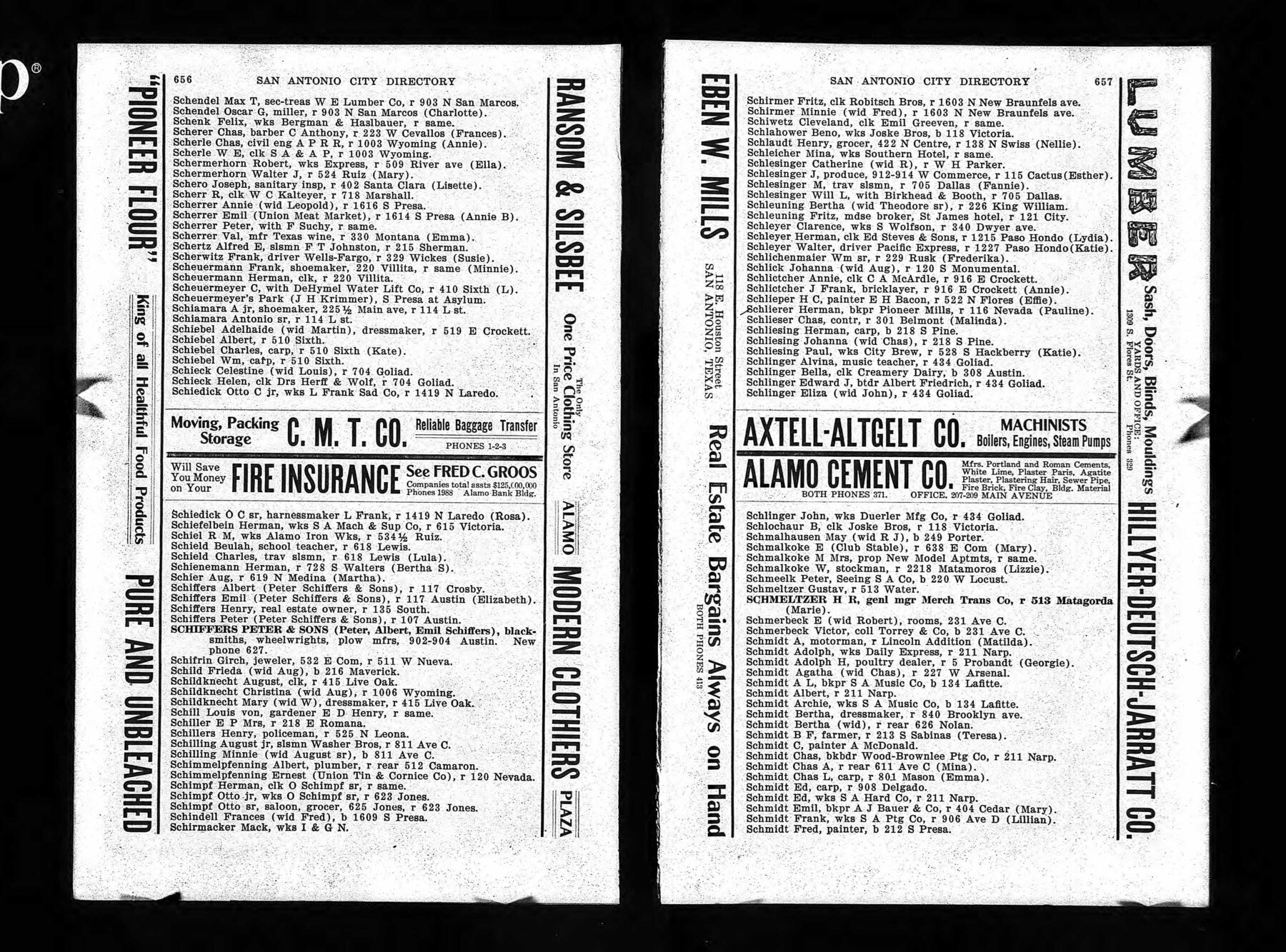 ServiceListsFolder1909-SchillersHenry