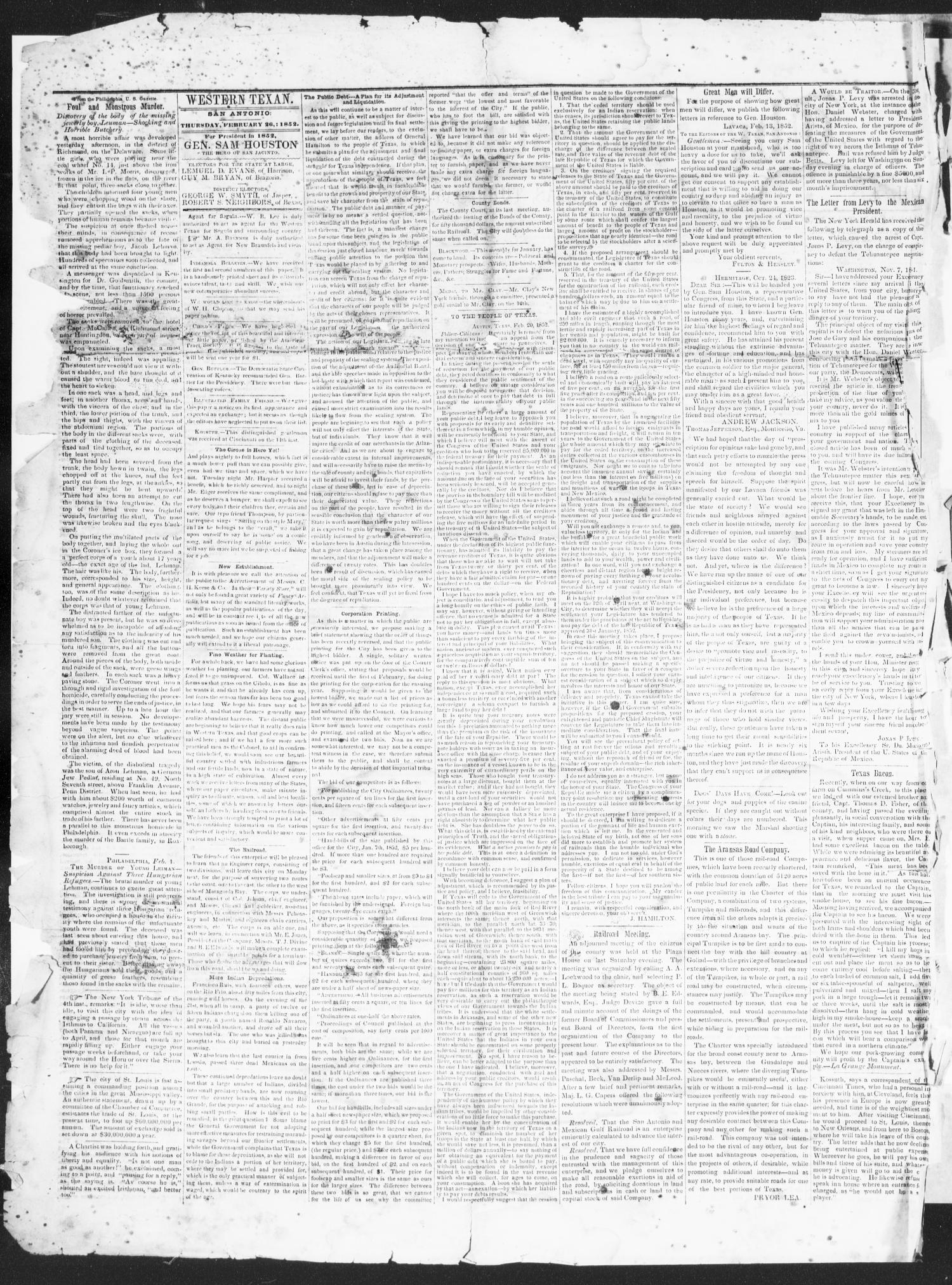 1852Feb26Pg2C6ShotDogWithStone
