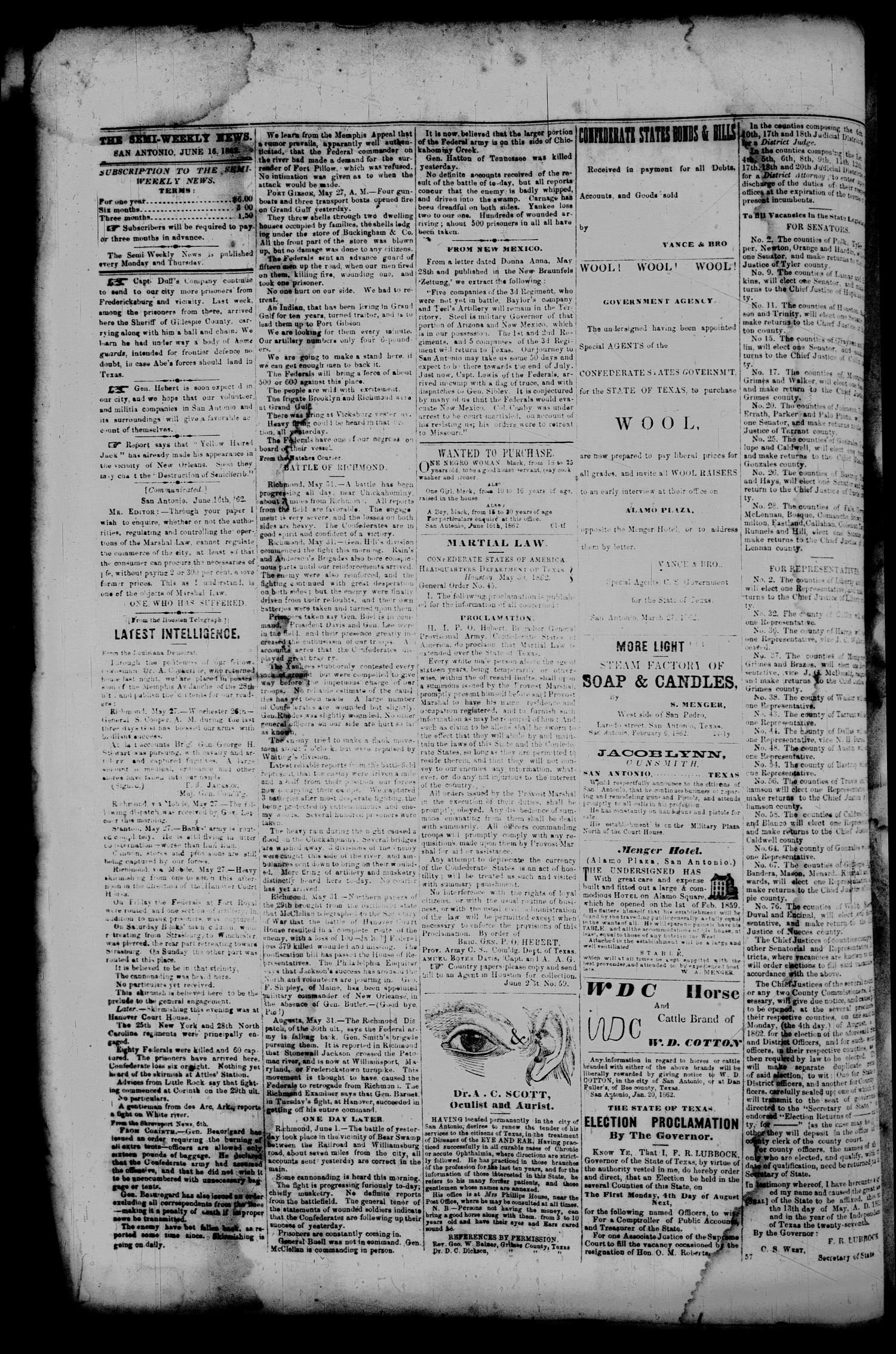 1862Jun16Pg2C1andC3MartialLaw