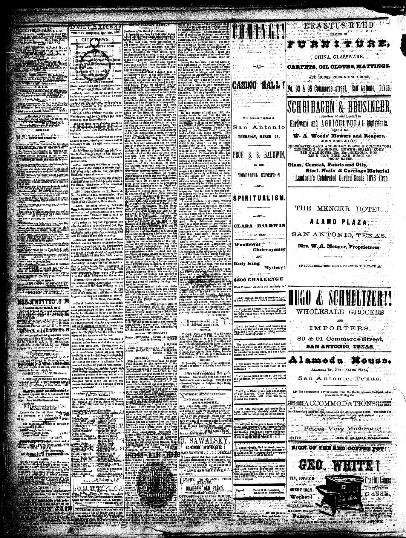 San Antonio Express21Mar1876Unif