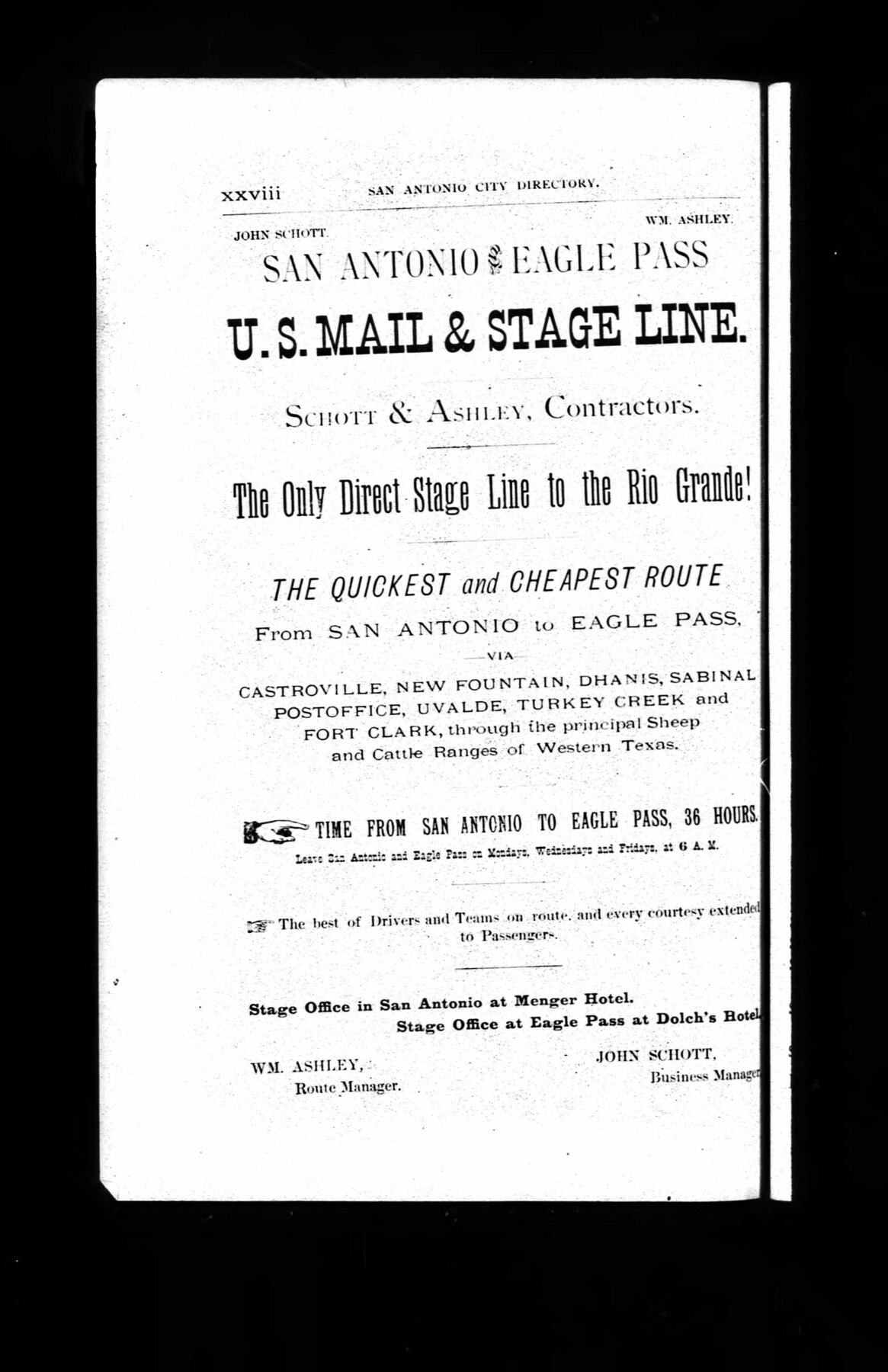 CDpg Xxviii Stage Line