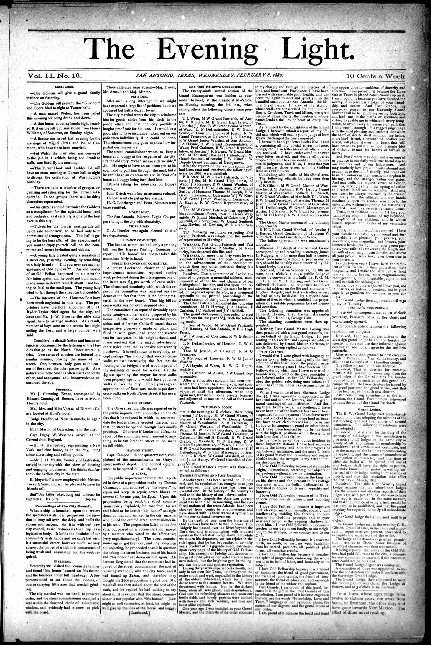 1882Feb8Pg1C1-2FirstCouncilMtgPt1