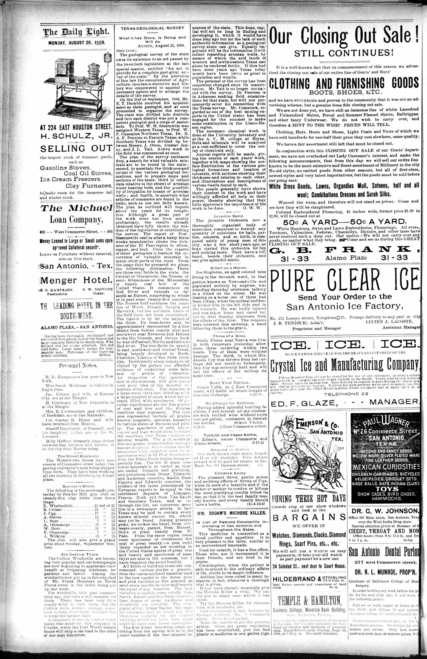 1889Aug26Pg4C1AlamoPlazaPavingWorkCont