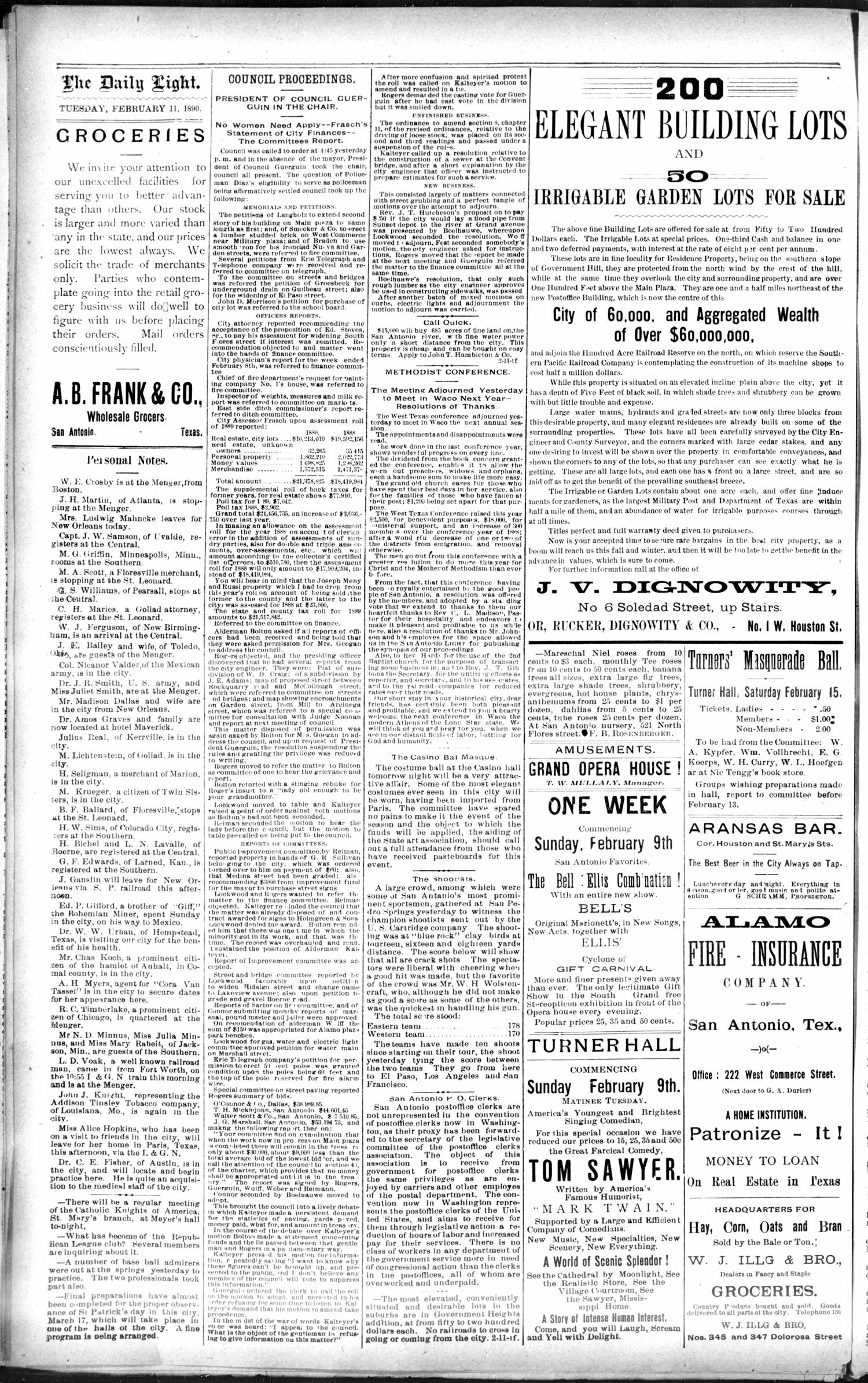 1890Feb11Pg4C2ParkBenchesFunds