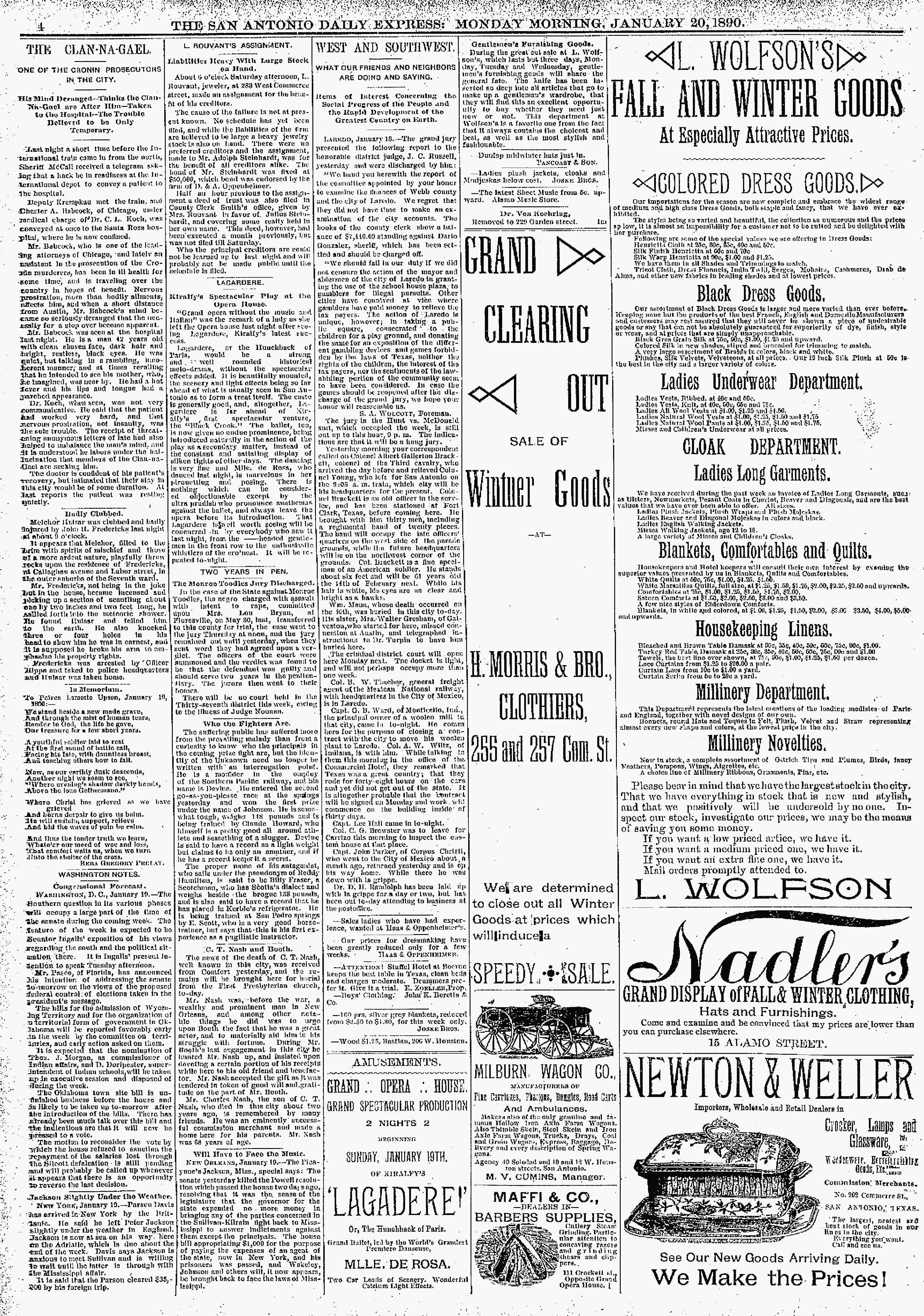 1890Jan20C1BadlyClubbed