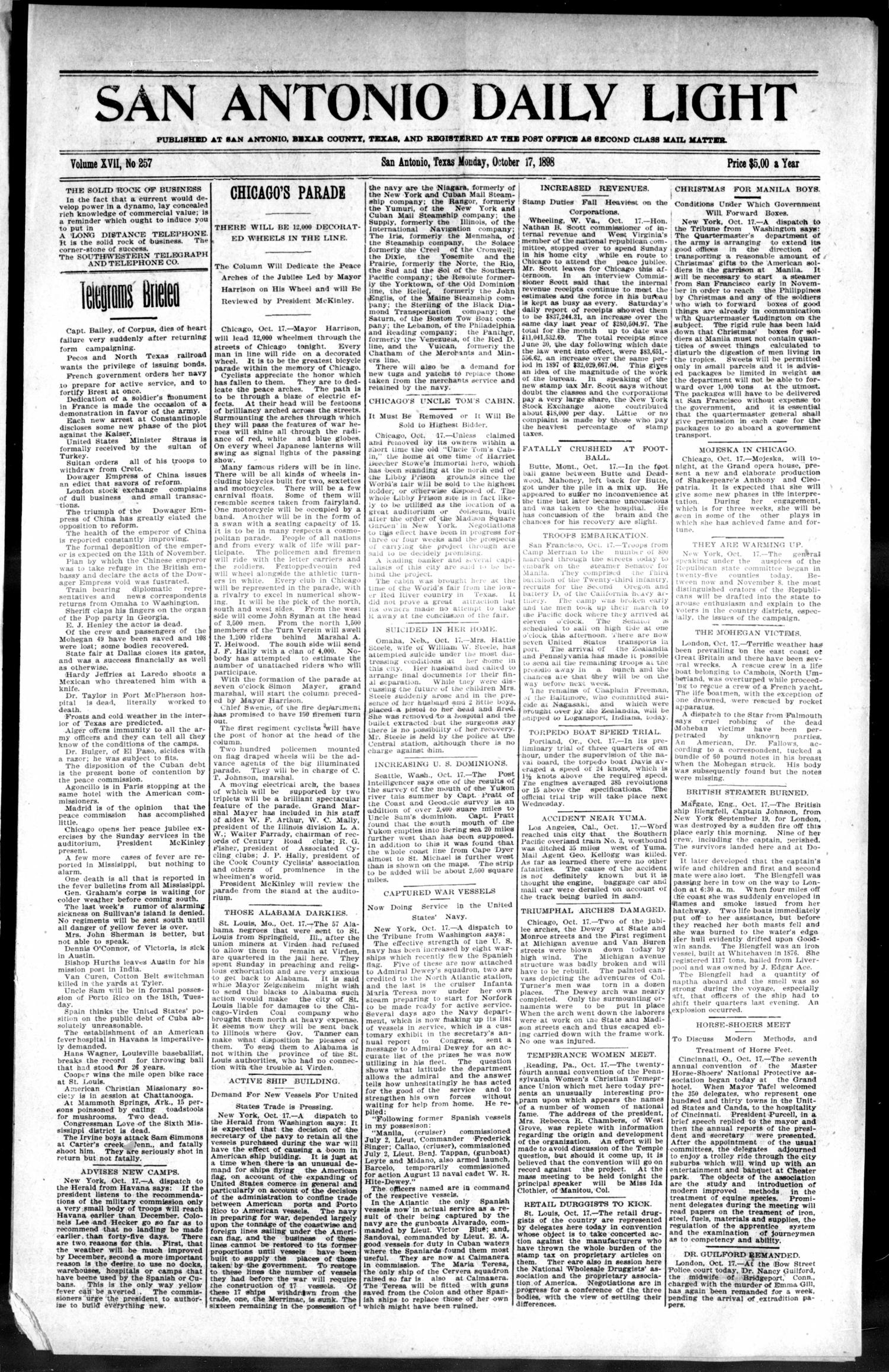 1898Oct17Pg1C2ChicagoParade