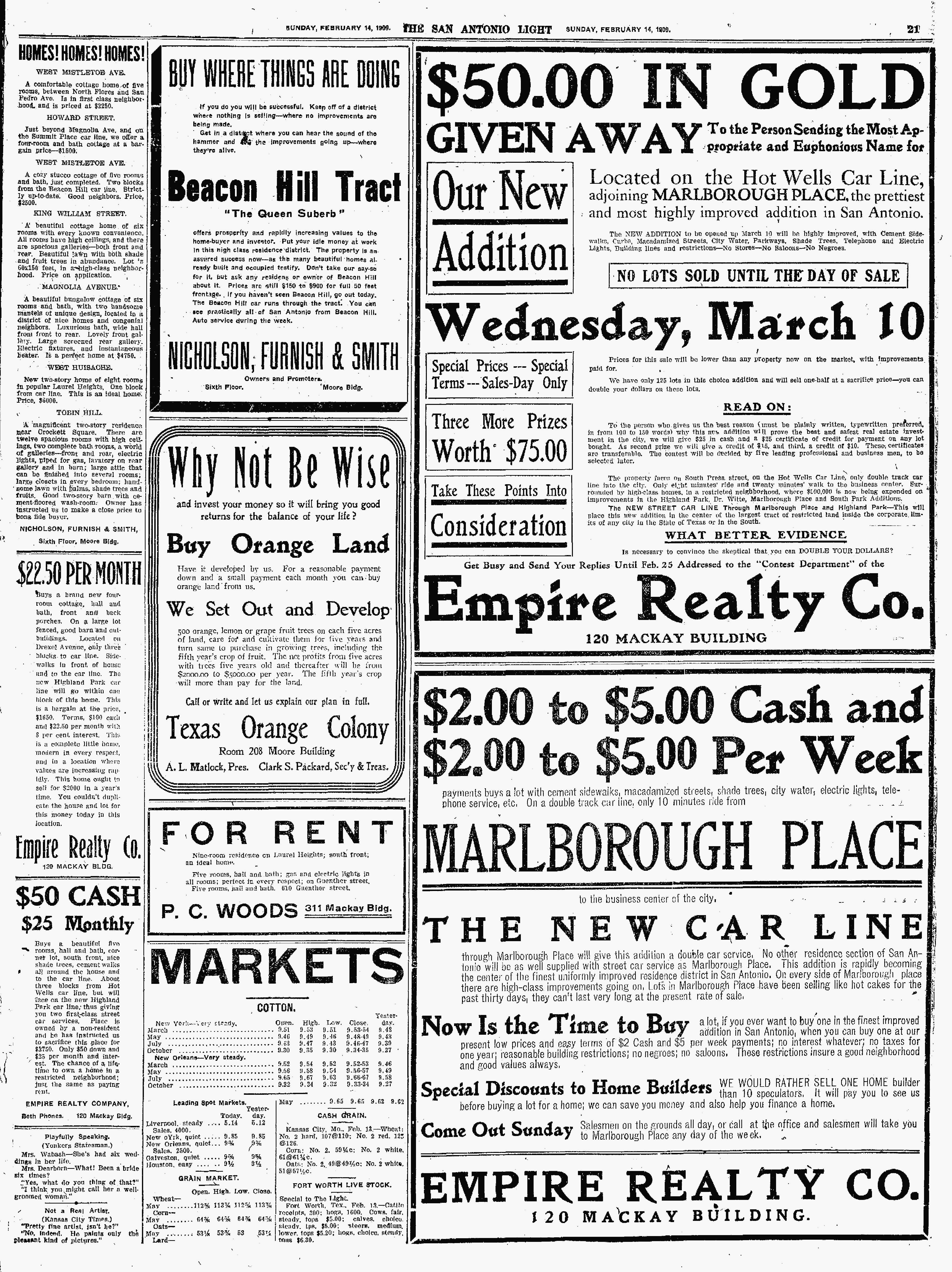 1909Feb14Pg21C5-7AdvNewCarLineRace