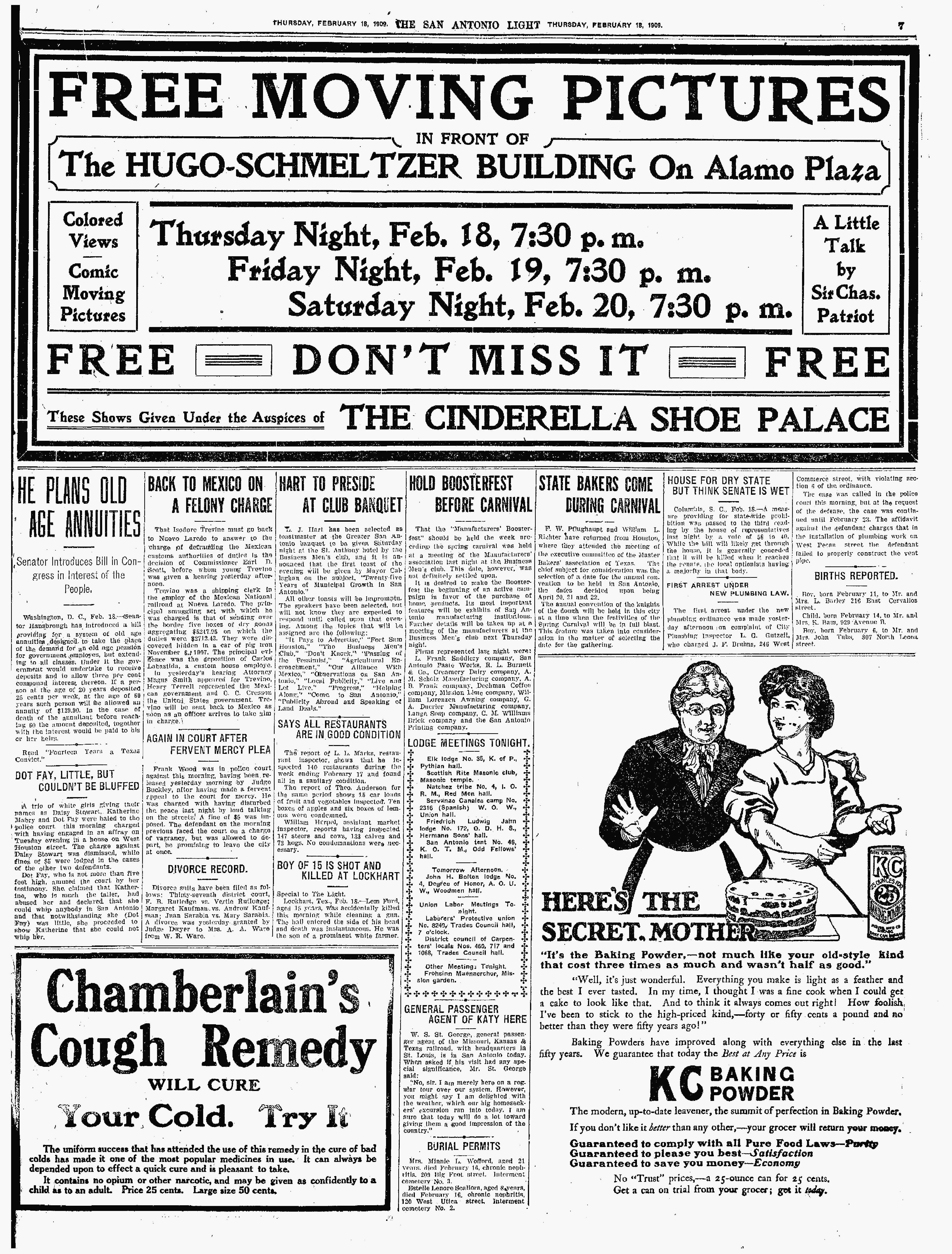 1909Feb18Pg7C1-7AdvMovPicsInFrontH&SBldg