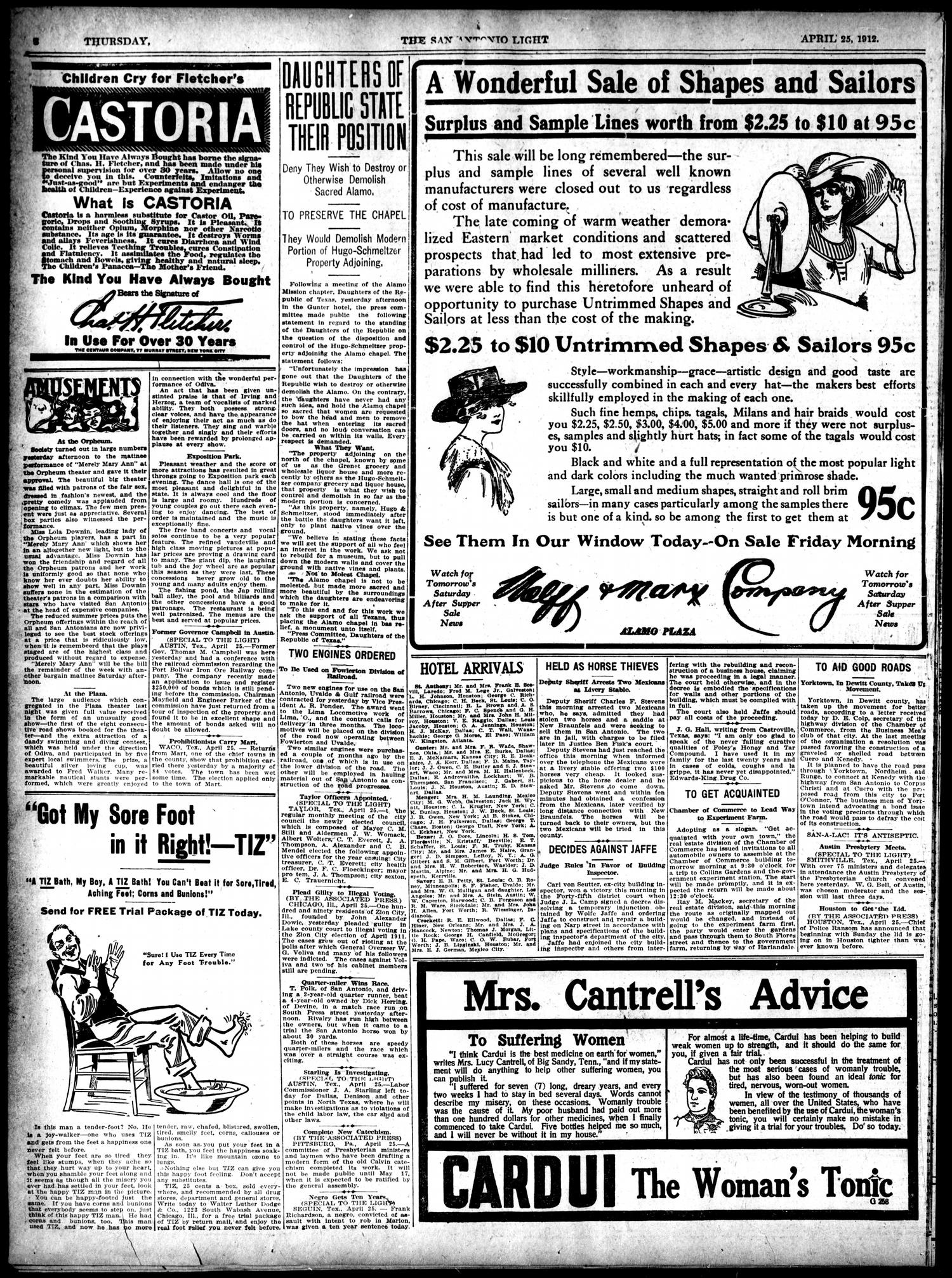 1912Apr25Pg8C3DRTAlamoPlans