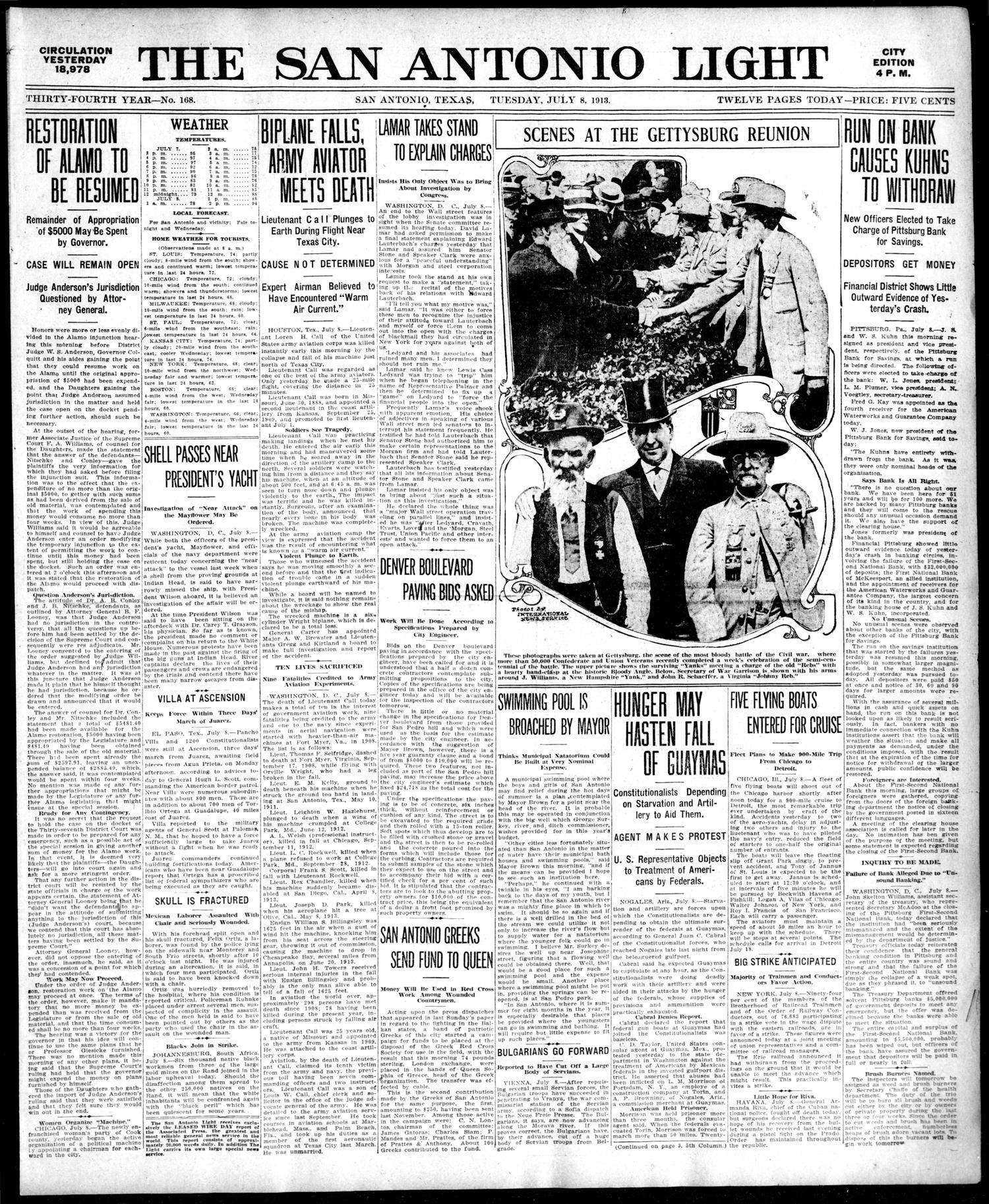 1913Jul8Pg1C1AlamoResto-WarContC2ON
