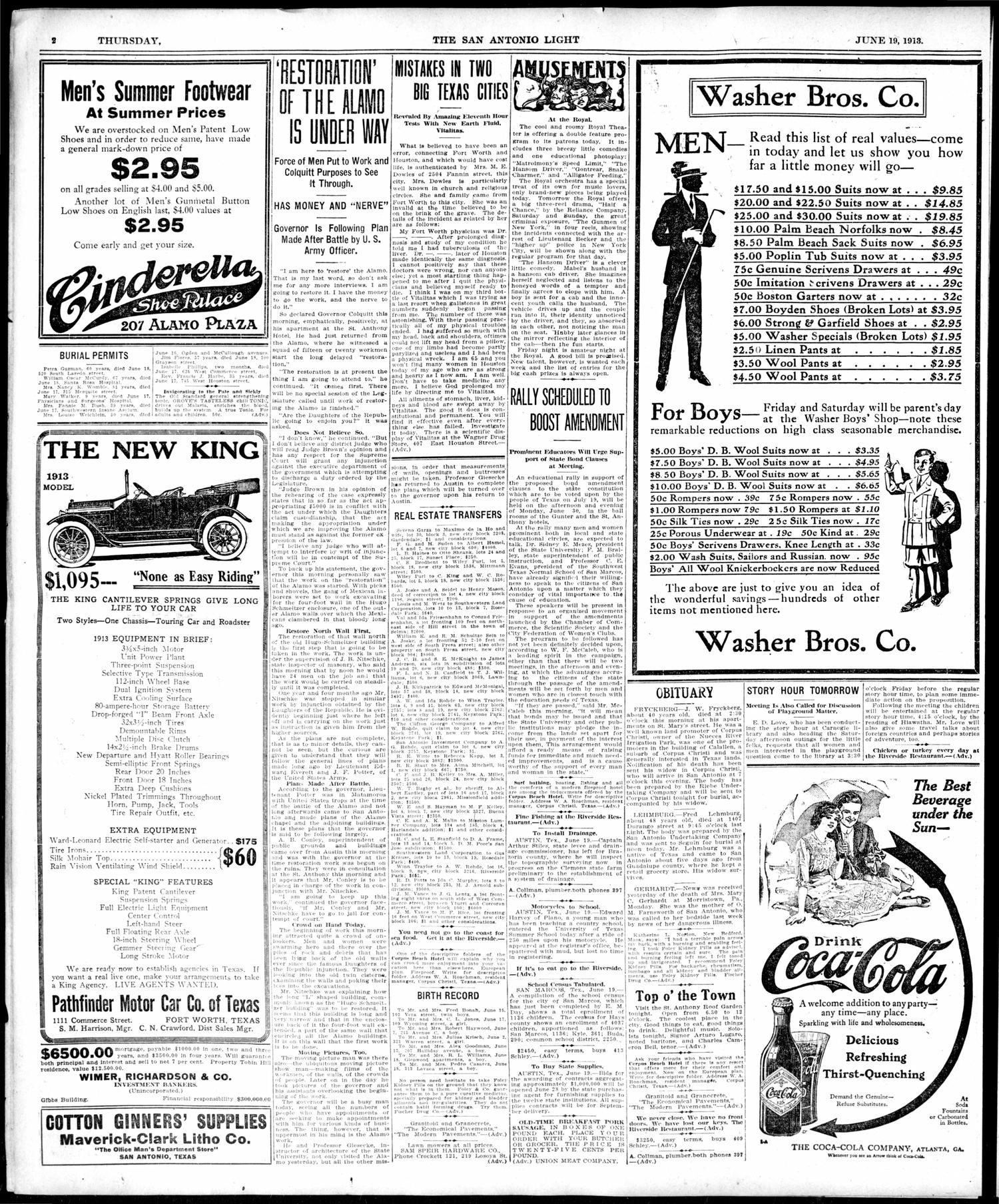 1913Jun19Pg2C3GovernorRestorationCont