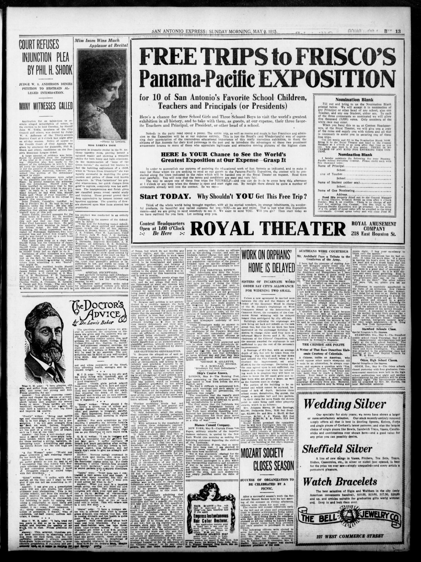 SAEx May1915ONs Politics