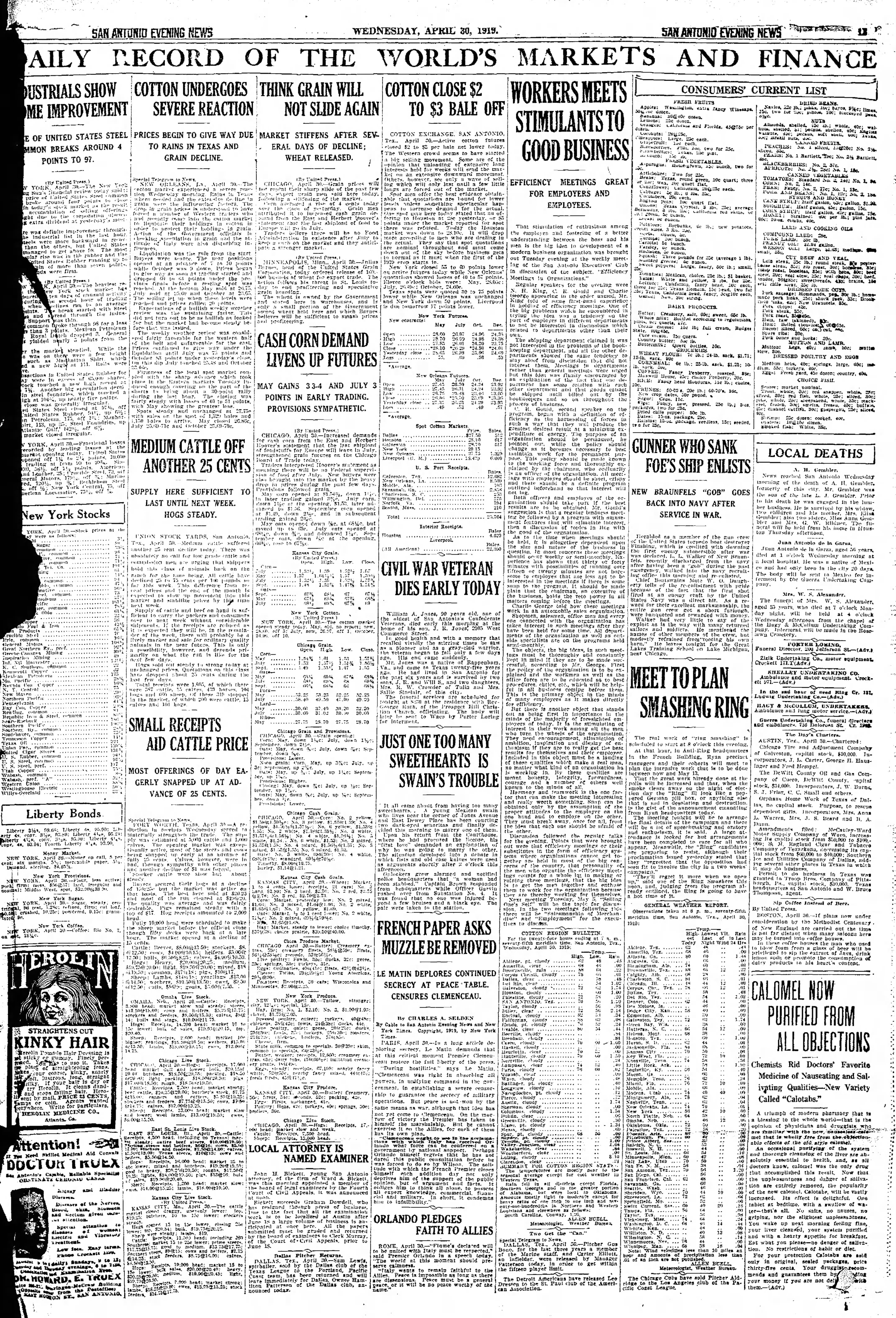 1919Apr30C4JustC6-7Prices