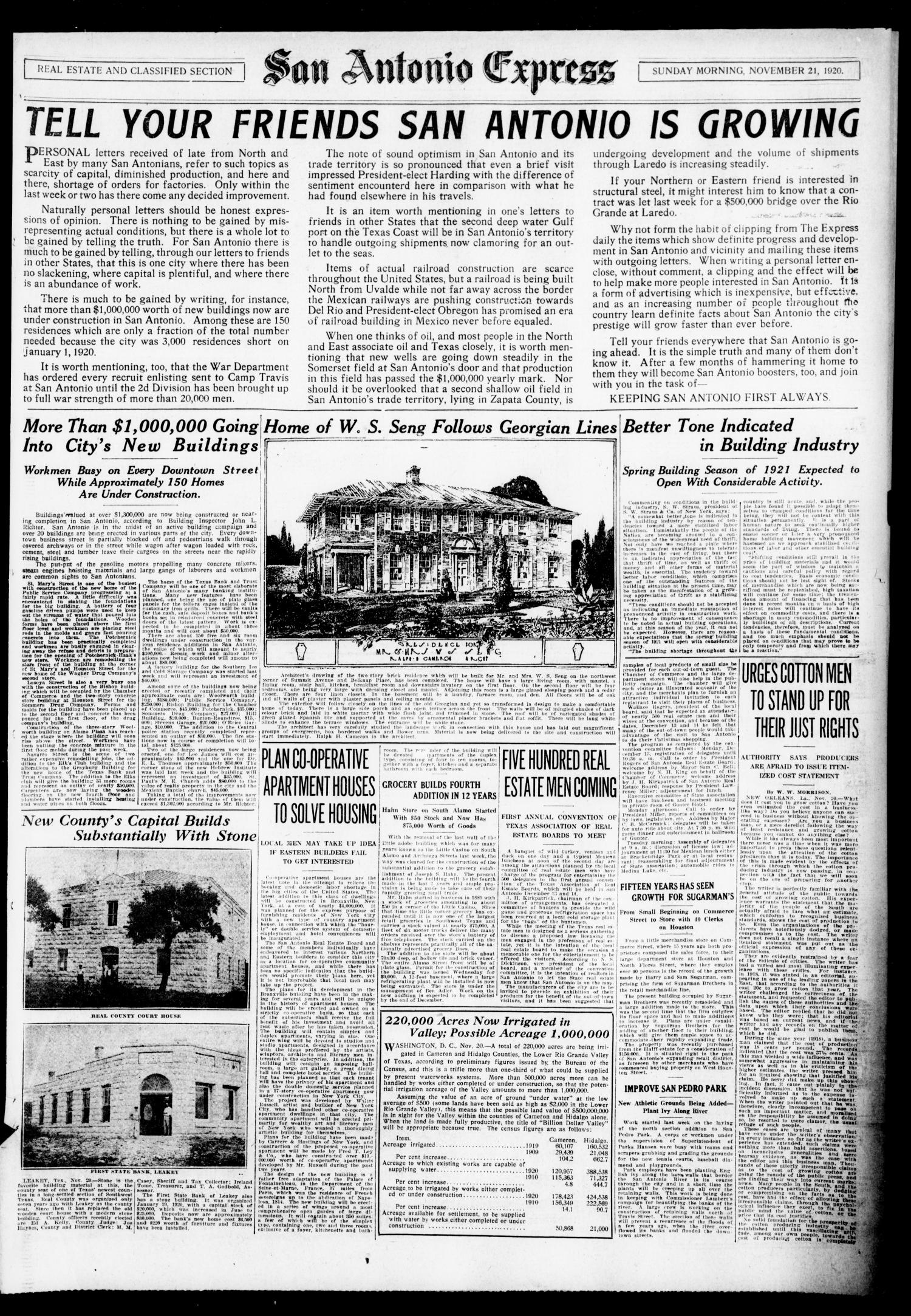 1920Nov21C6Sugarmans