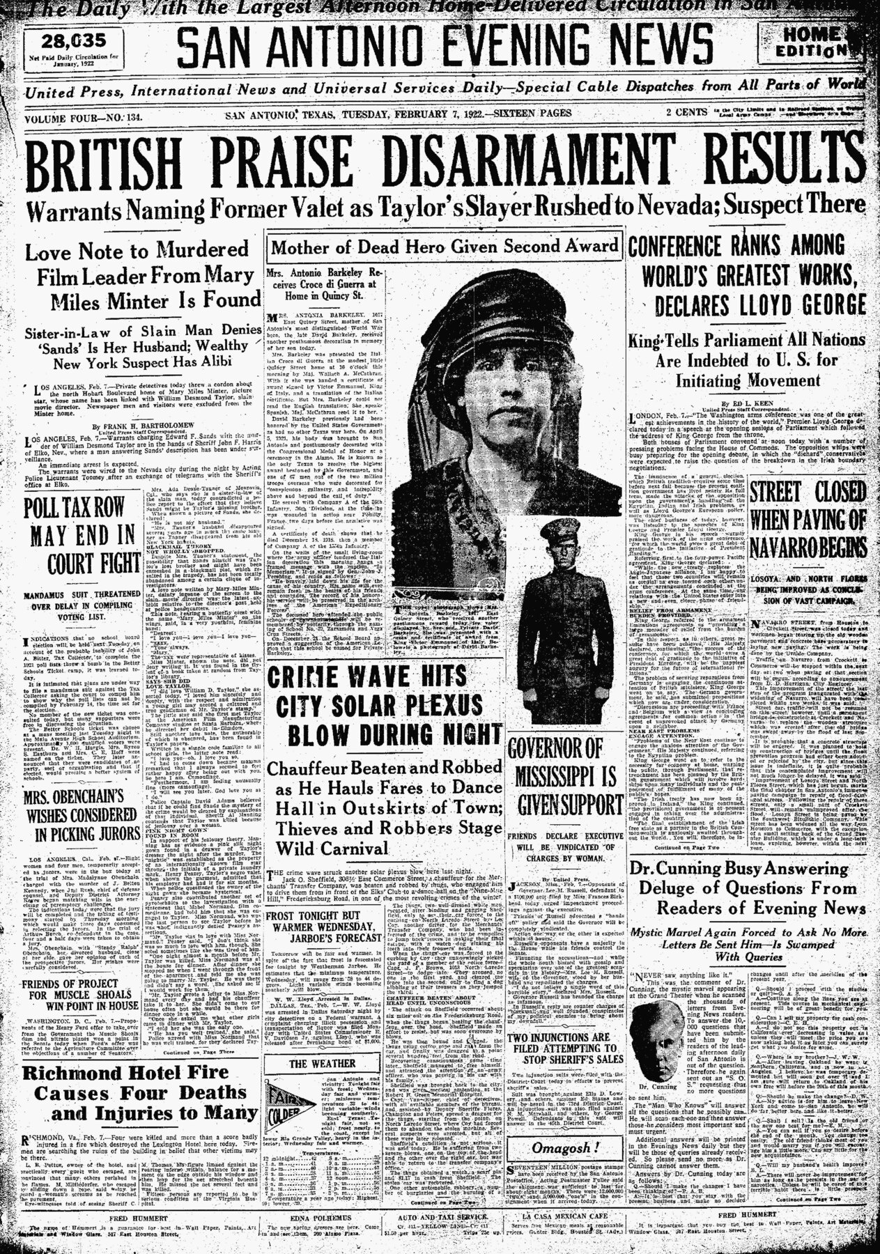Crime Wave Front Pg