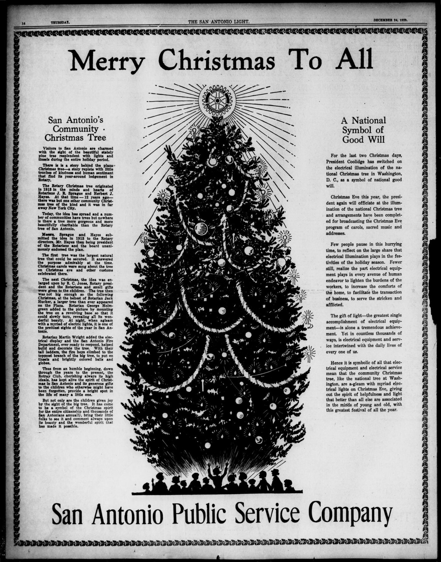 Half Pg Rotary Xmas Tree