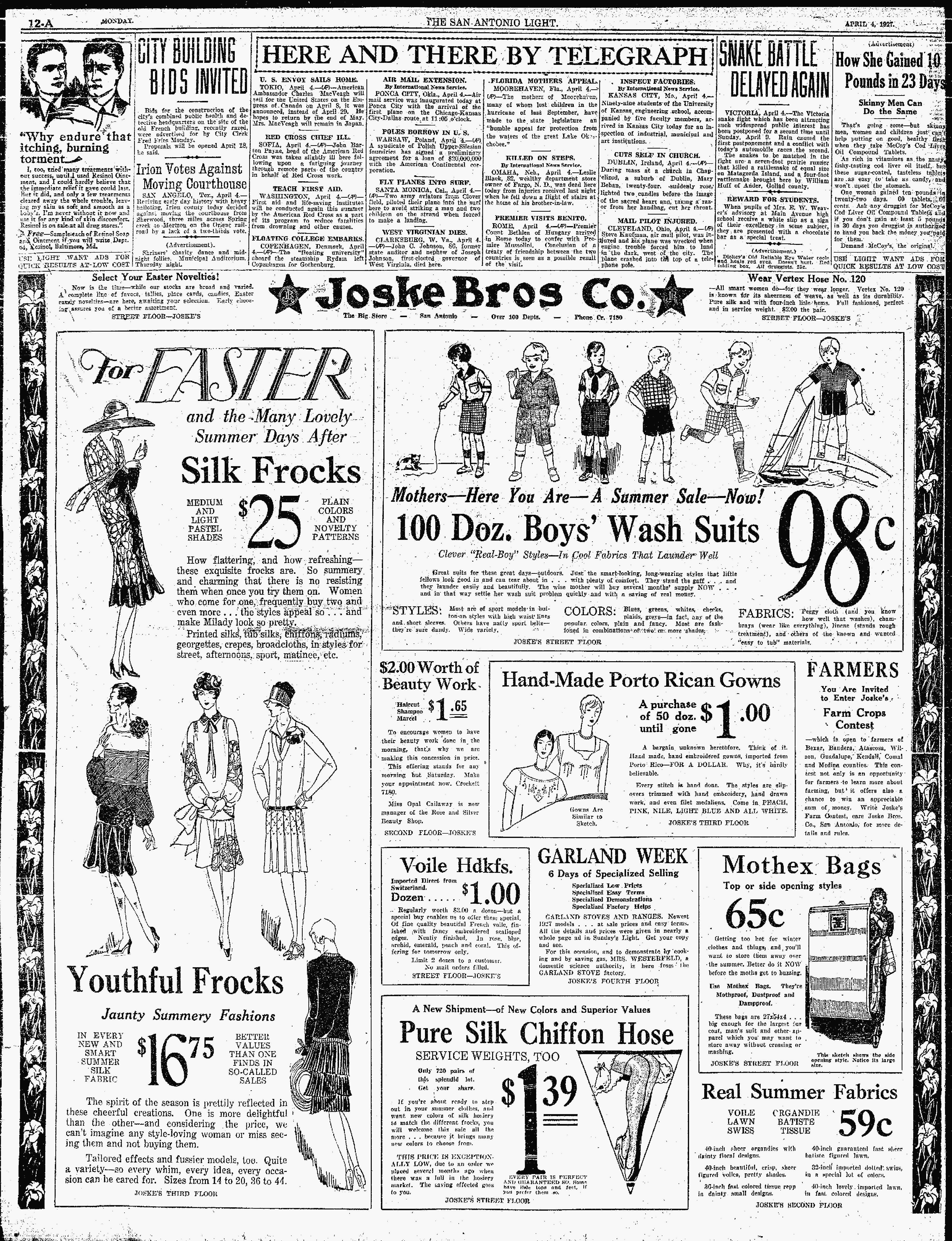 1927Apr4Pg12aC2FrenchBldgRecentlyRazed