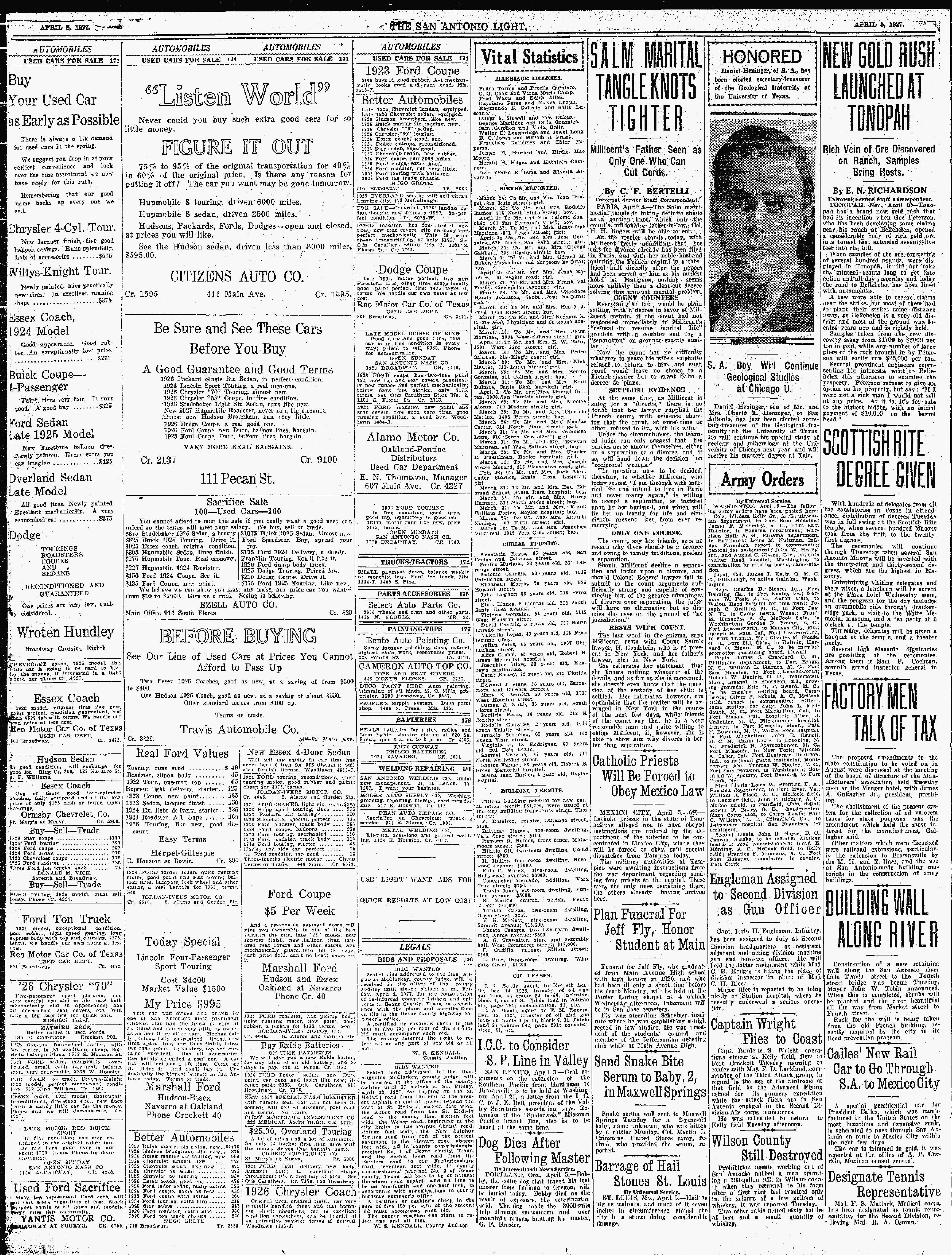 1927Apr5Pg26C8RiverWallStoneFromFrenchBldg