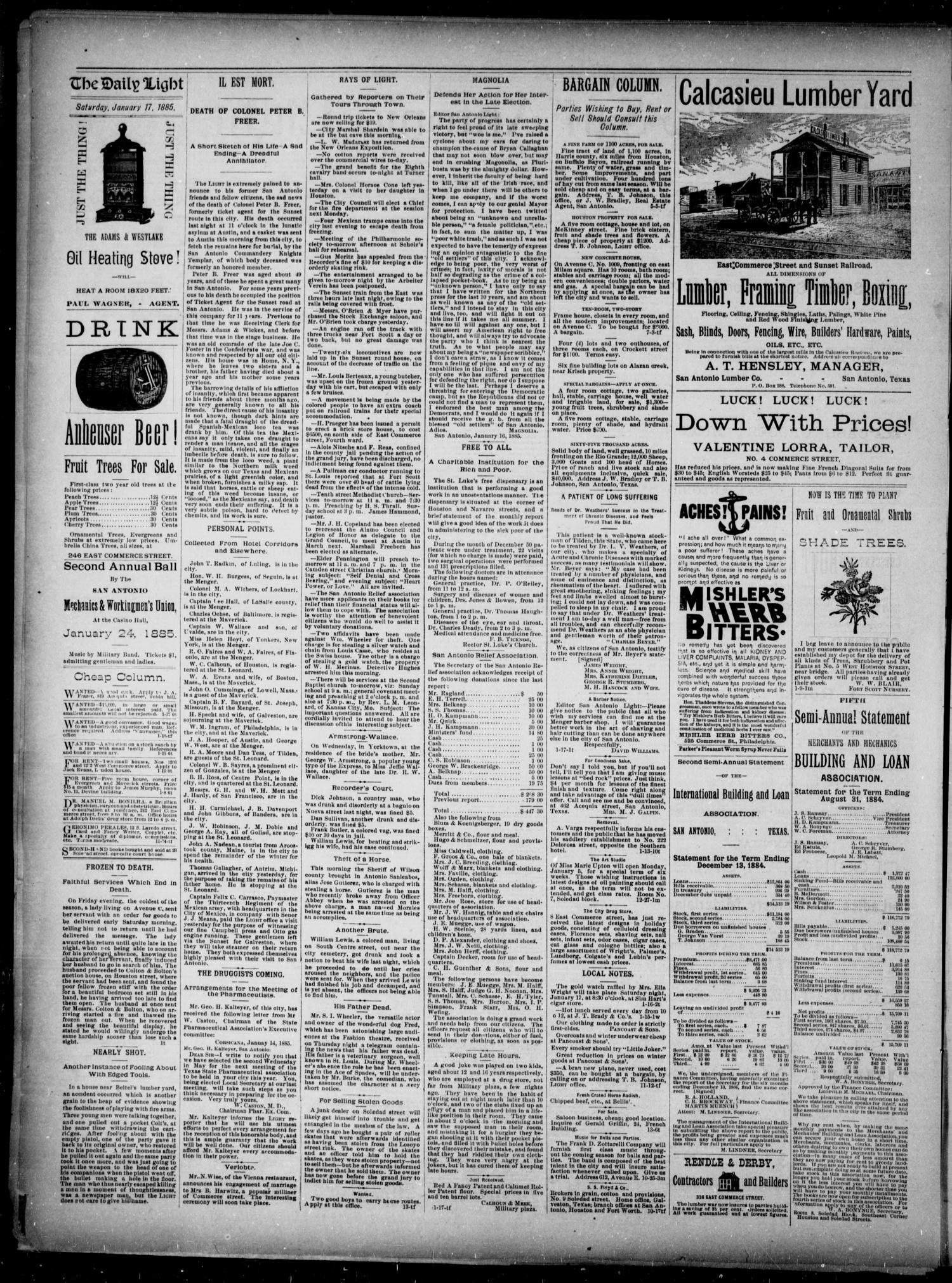 NewspapersFolder1885 – metapth163068_xl_0062Dtd17Jan1885C3-4ONsLate