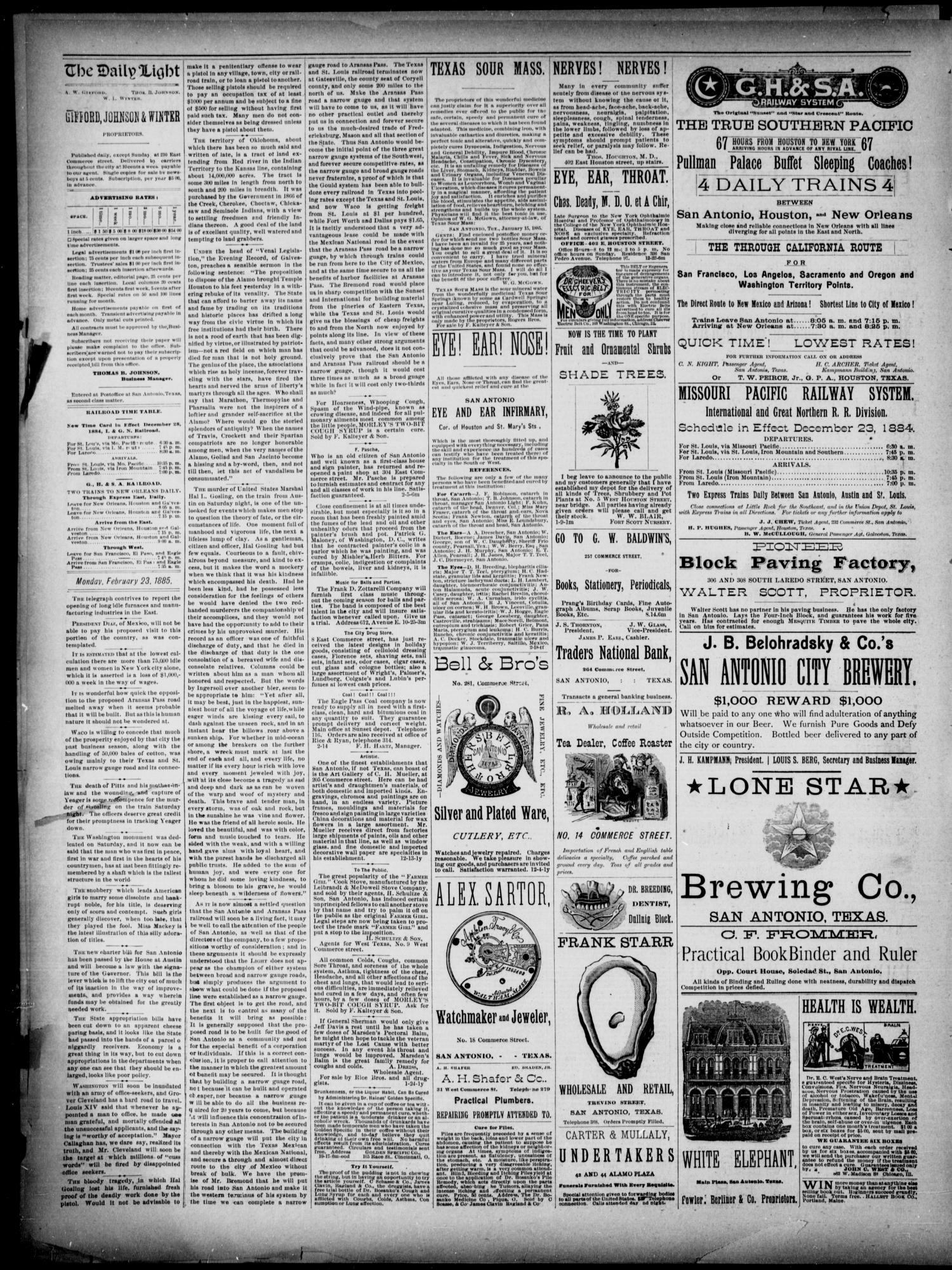 NewspapersFolder1885 – metapth163099_xl_0186Dtd23Feb1885C1-2GunsGosling