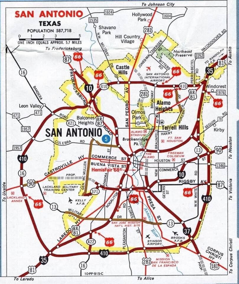 1960Highway Map