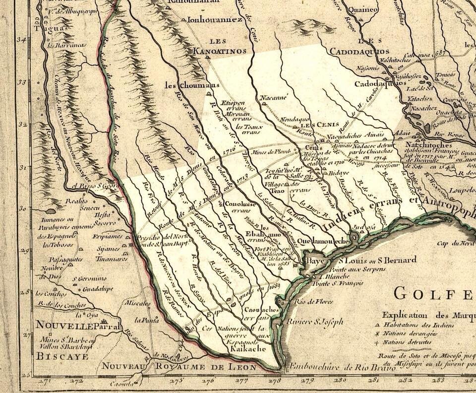 Early Map Texas