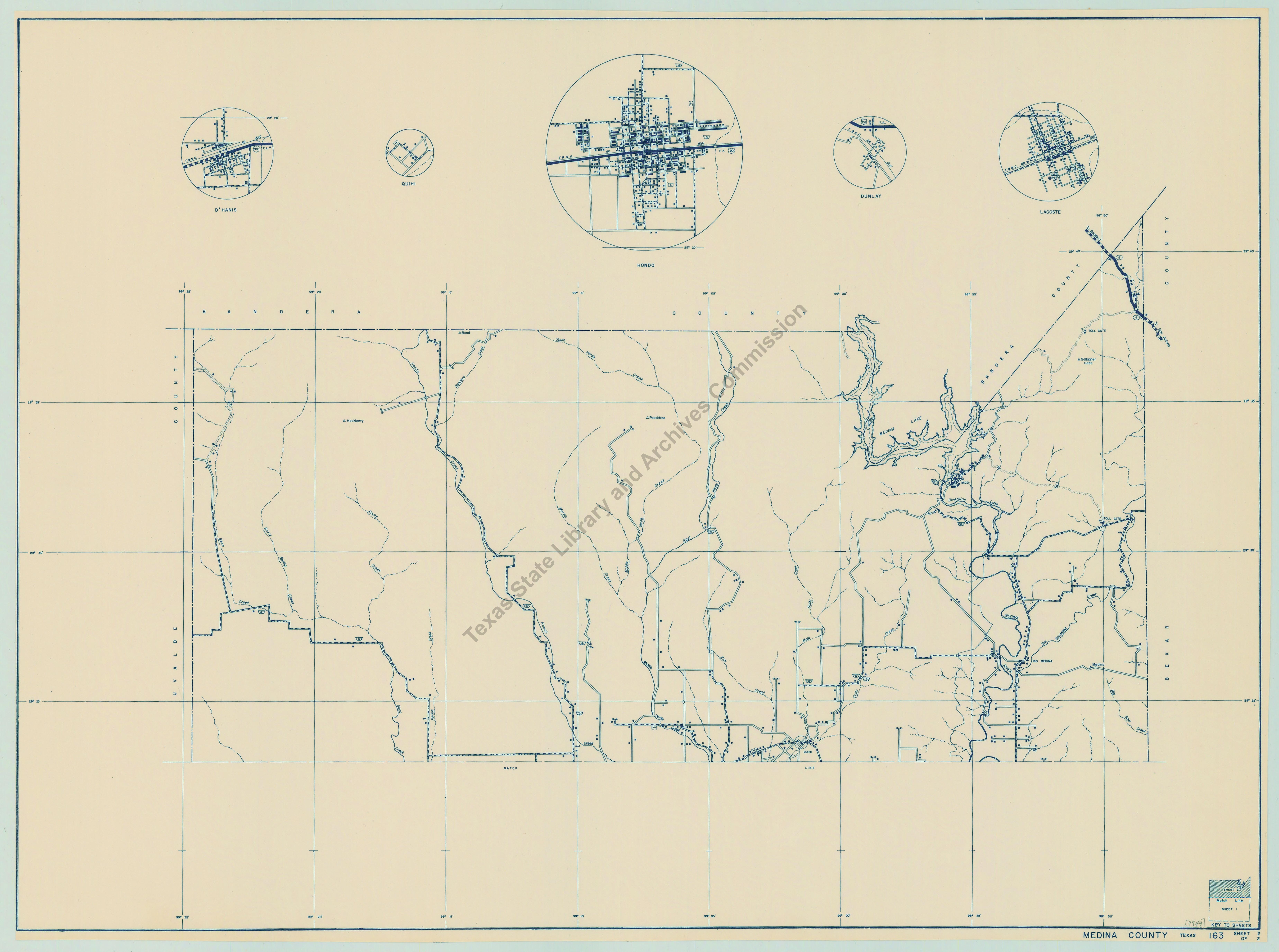 Map Medina County1940