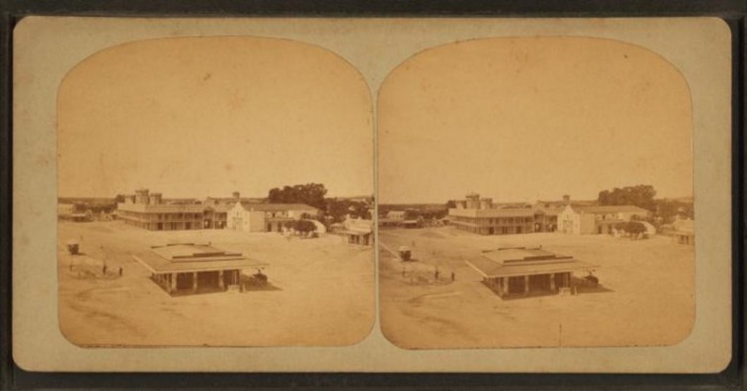 Alamo Plaza and Street Car.