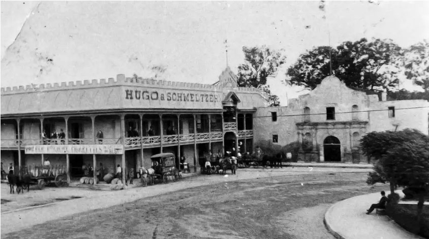 Alamo Chapel and Hugo&Schmeltzer Building