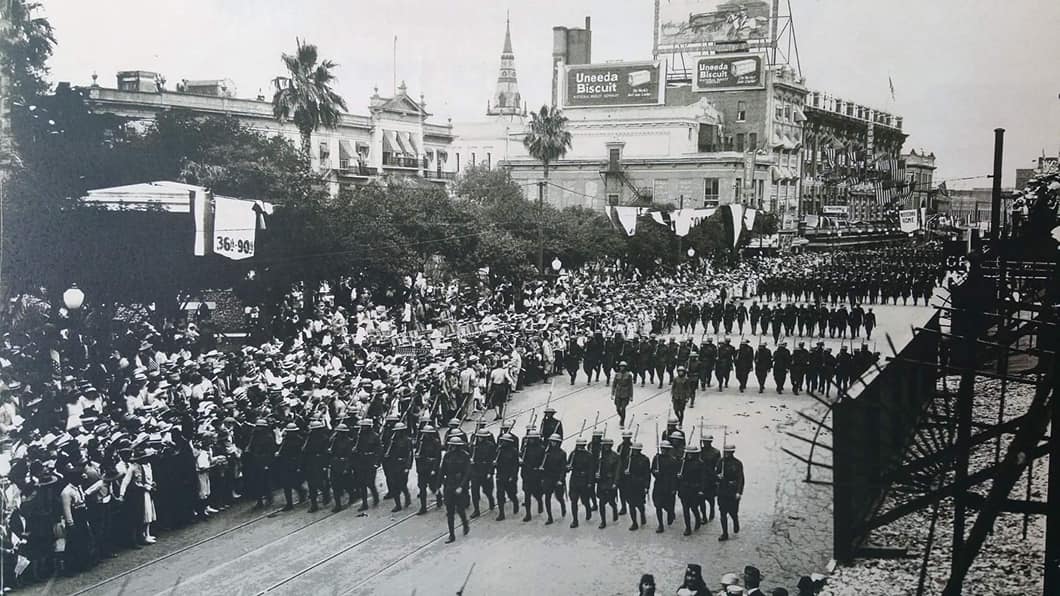 Alamo Plaza - Return from France.