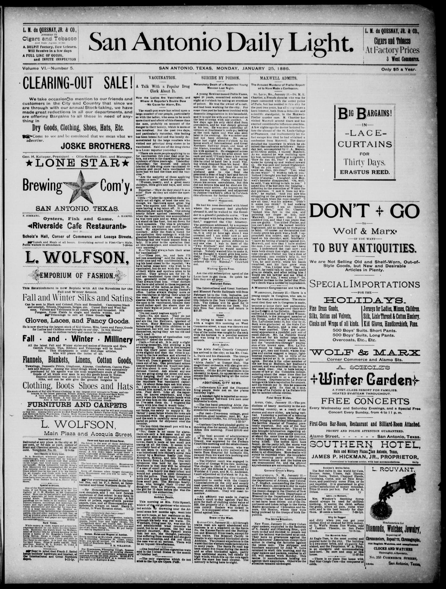 NewspapersFolder1886 – metapth144751_xl_0079Dtd25Jan1886C3Rates
