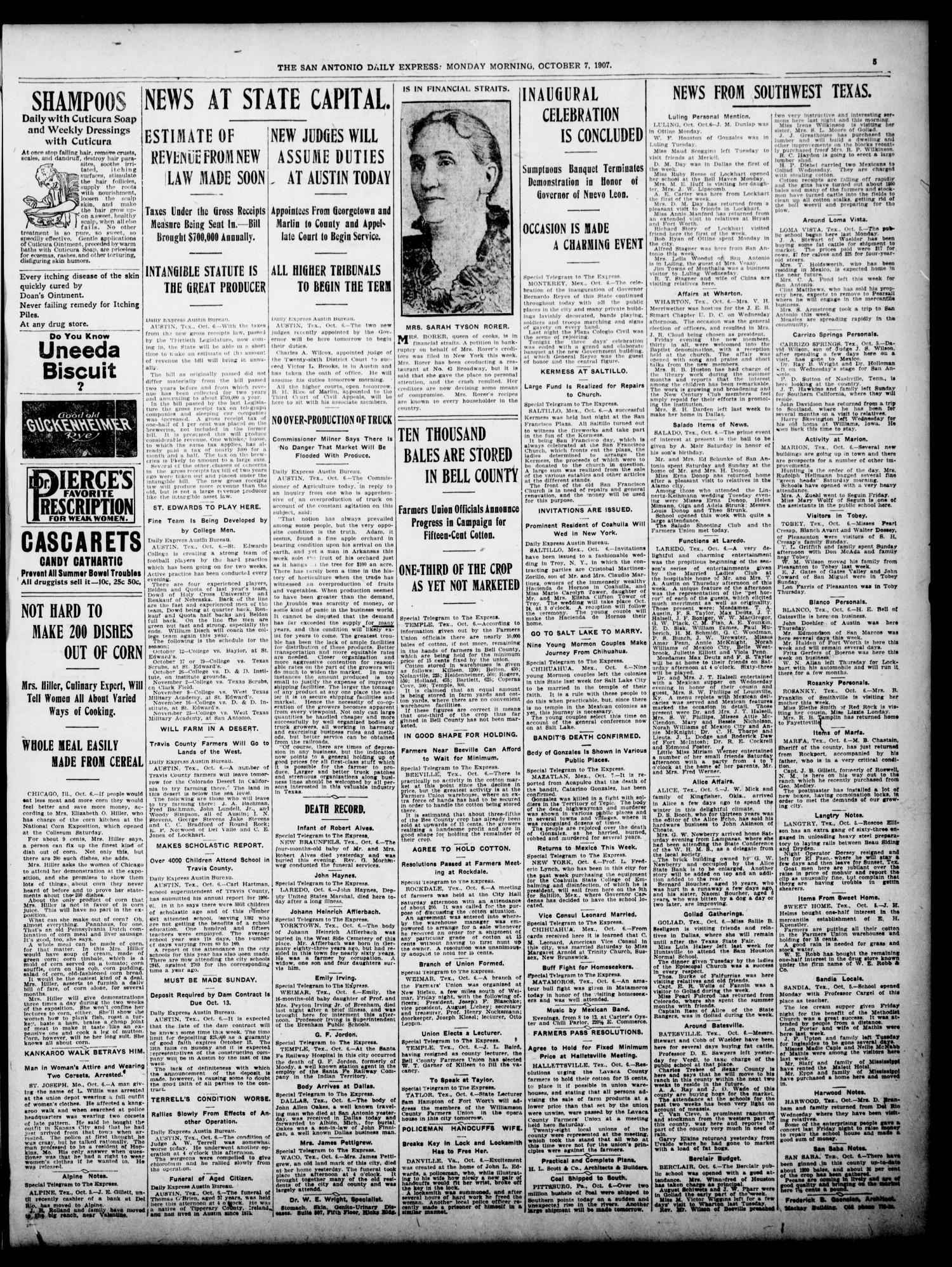 NewspapersFolder1907 – metapth441400_xl_0005Dtd7Oct1907C1-4TrannyCuffs