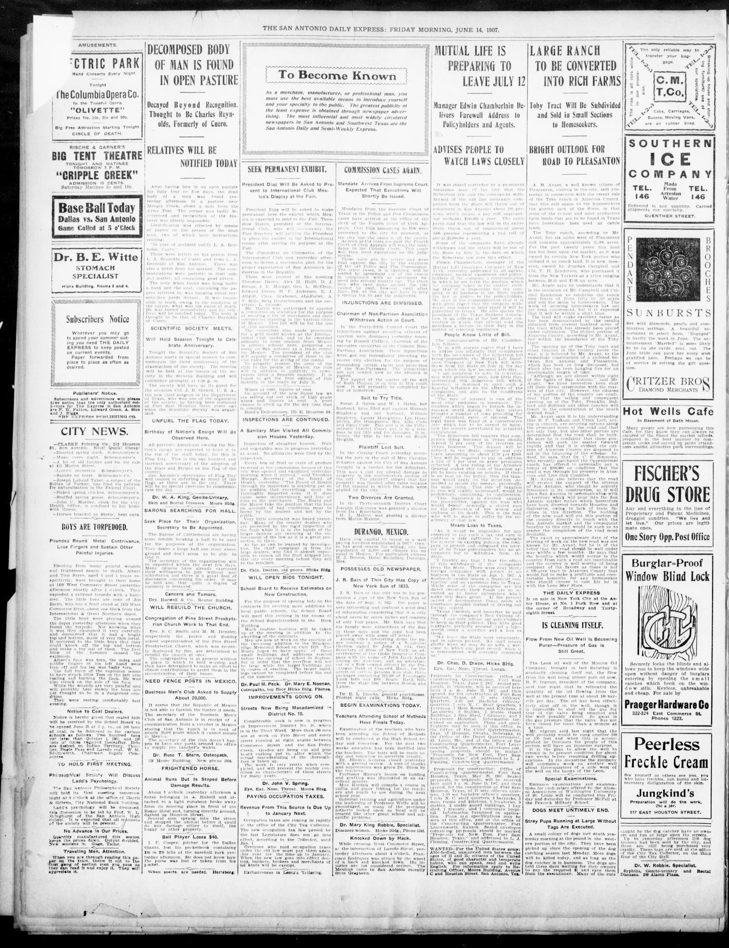 NewspapersFolder1907 – metapth441406_xl_0012Dtd14Jun1907C4BackPay