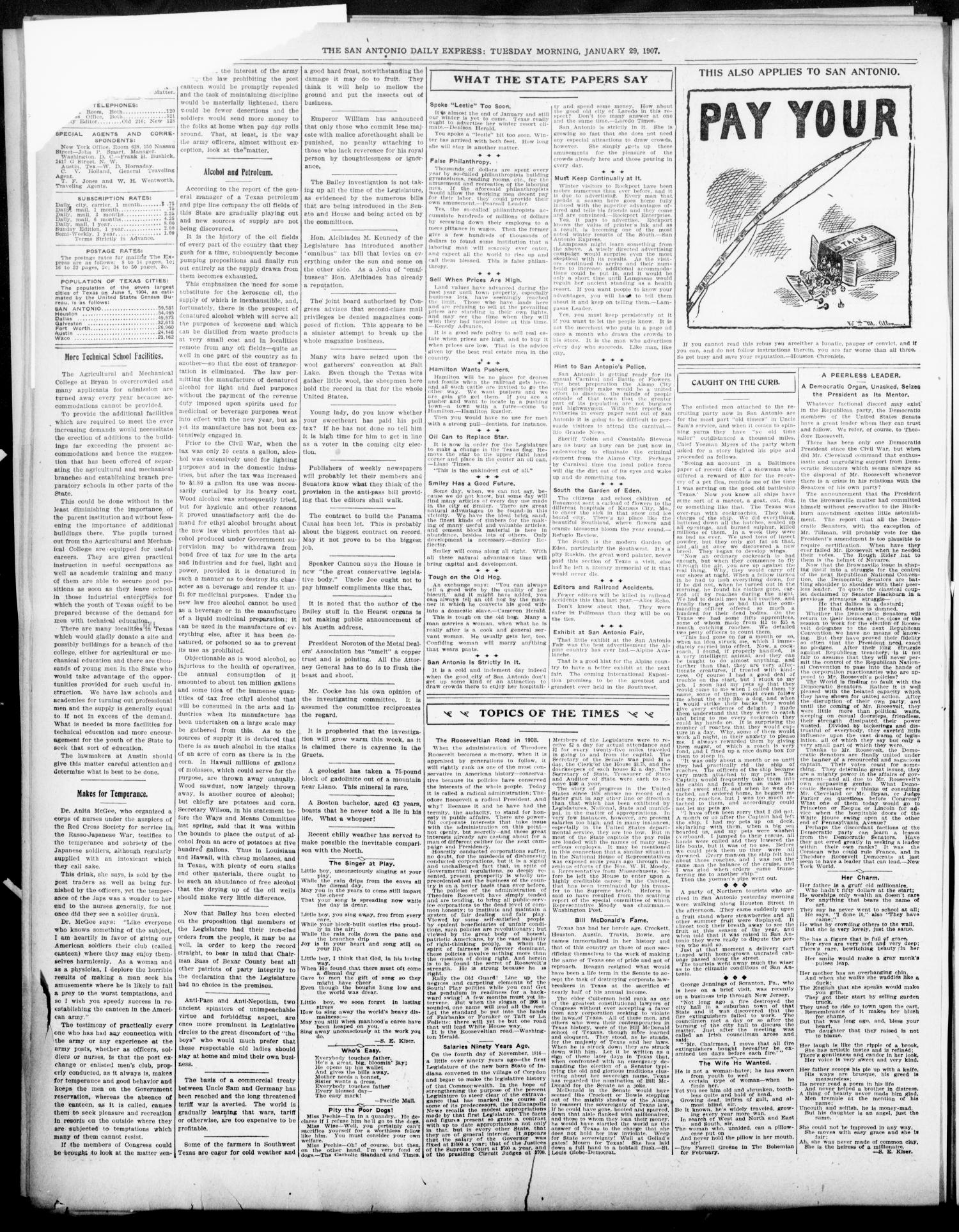 NewspapersFolder1907 – metapth441534_xl_0004Dtd29Jan1907C5Pol