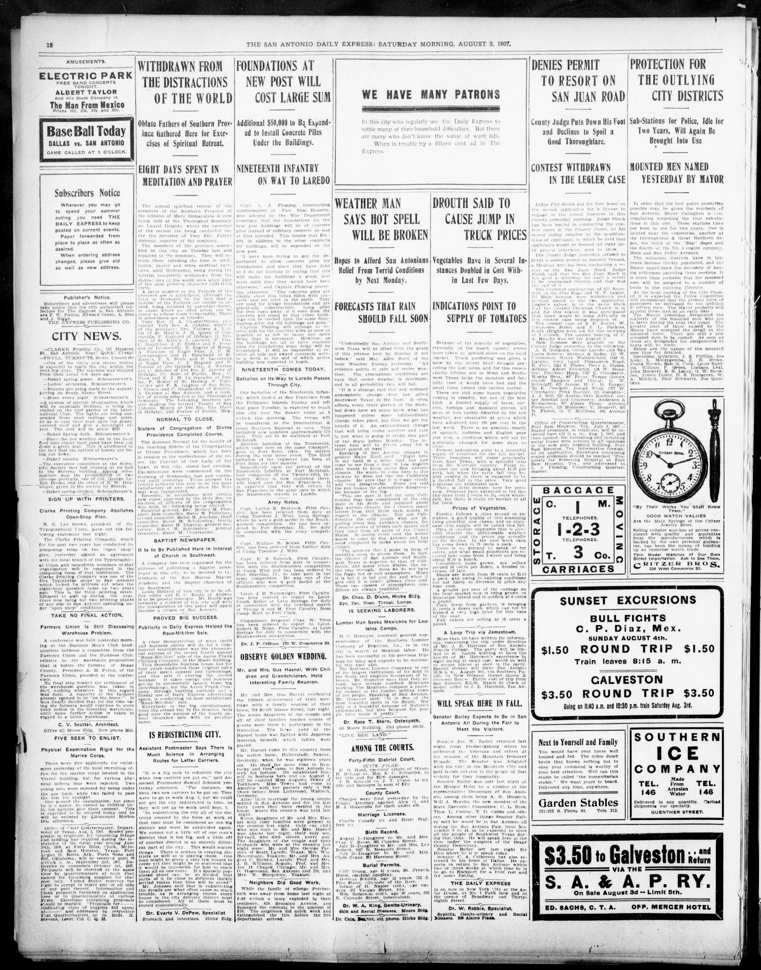 NewspapersFolder1907 – metapth441552_xl_0012Dtd3Aug1907C7PolApptLst