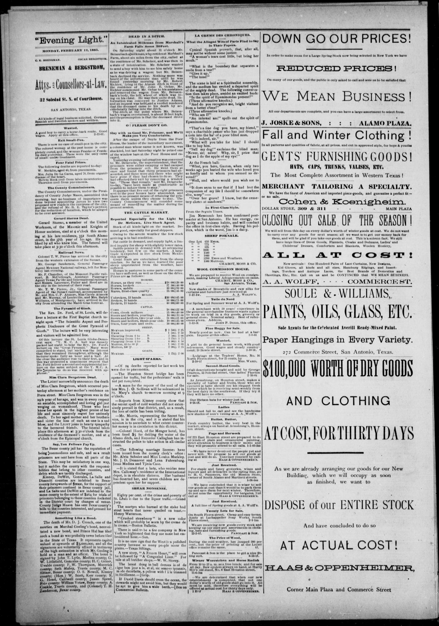 NewspapersFolder1883 – metapth144653_xl_0146Dtd12Feb1883C2Mrkt