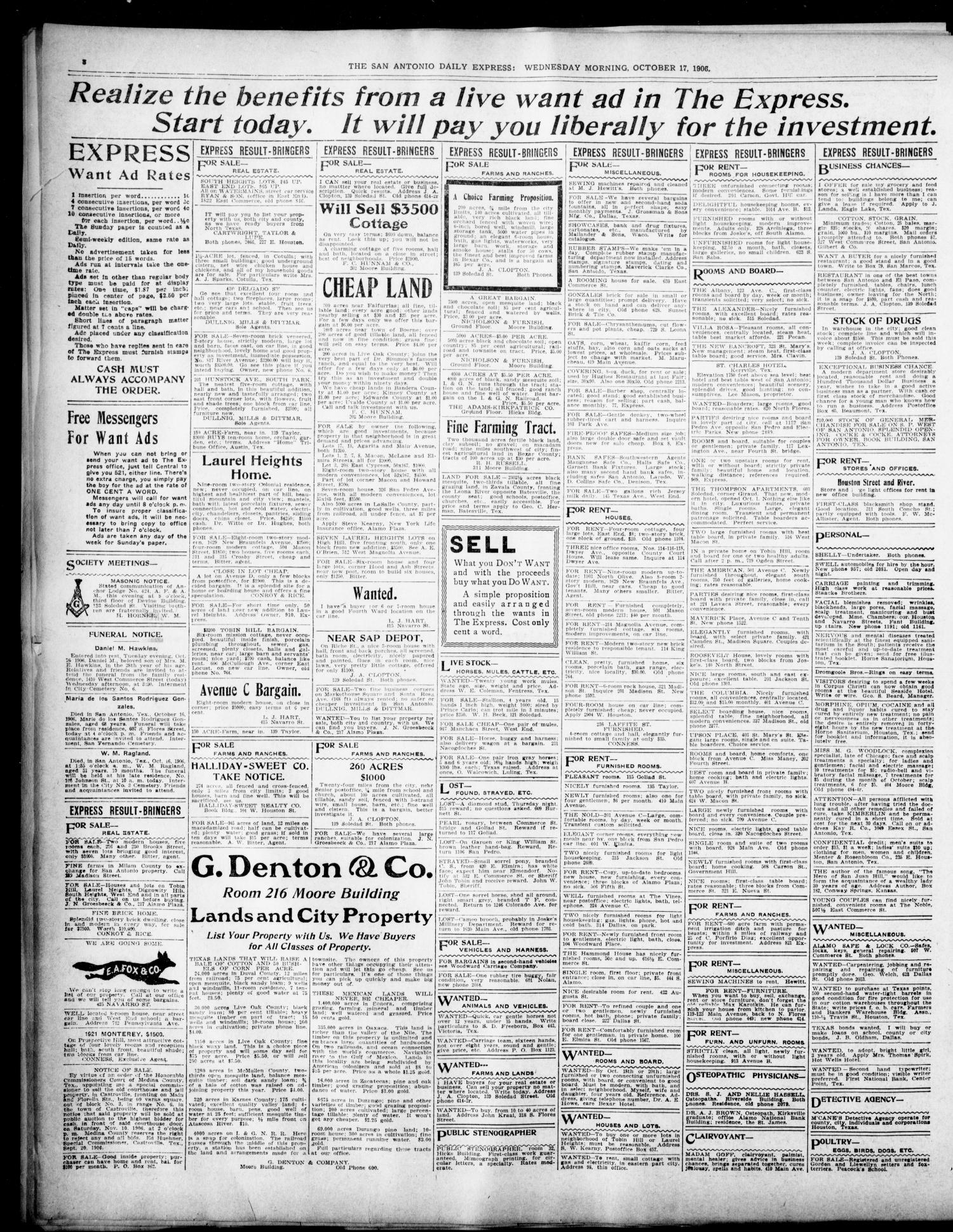 NewspapersFolder1906 – metapth441321_xl_0008Dtd17Oct1906C1saleCCH