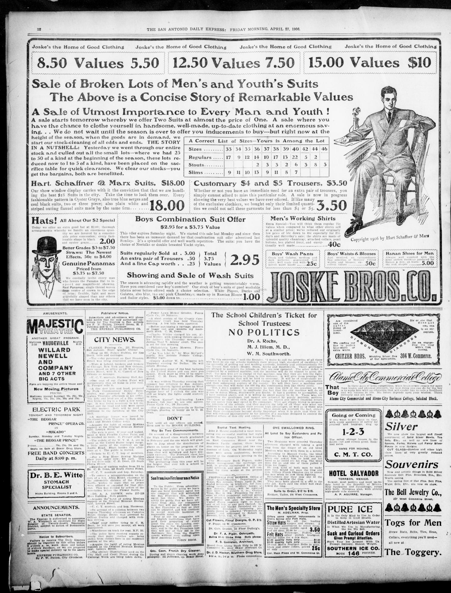NewspapersFolder1906 – metapth441331_xl_0012Dtd27Apr1906C2-5ONsLights