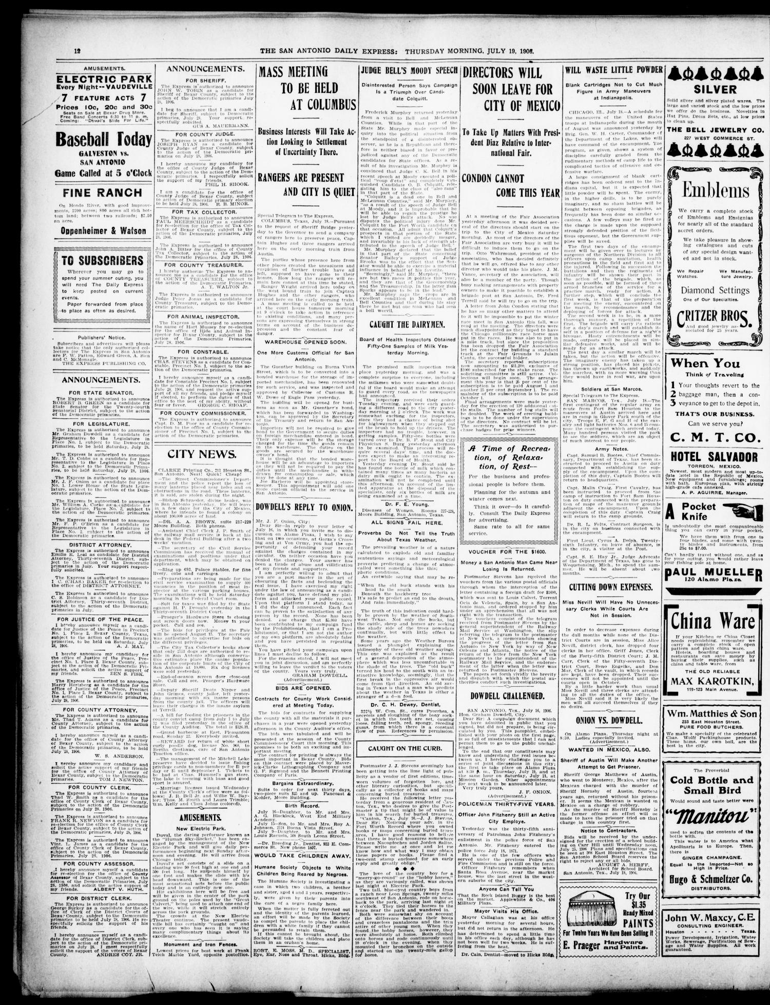 NewspapersFolder1906 – metapth441332_xl_0012Dtd19Jul1906C6AnnivON