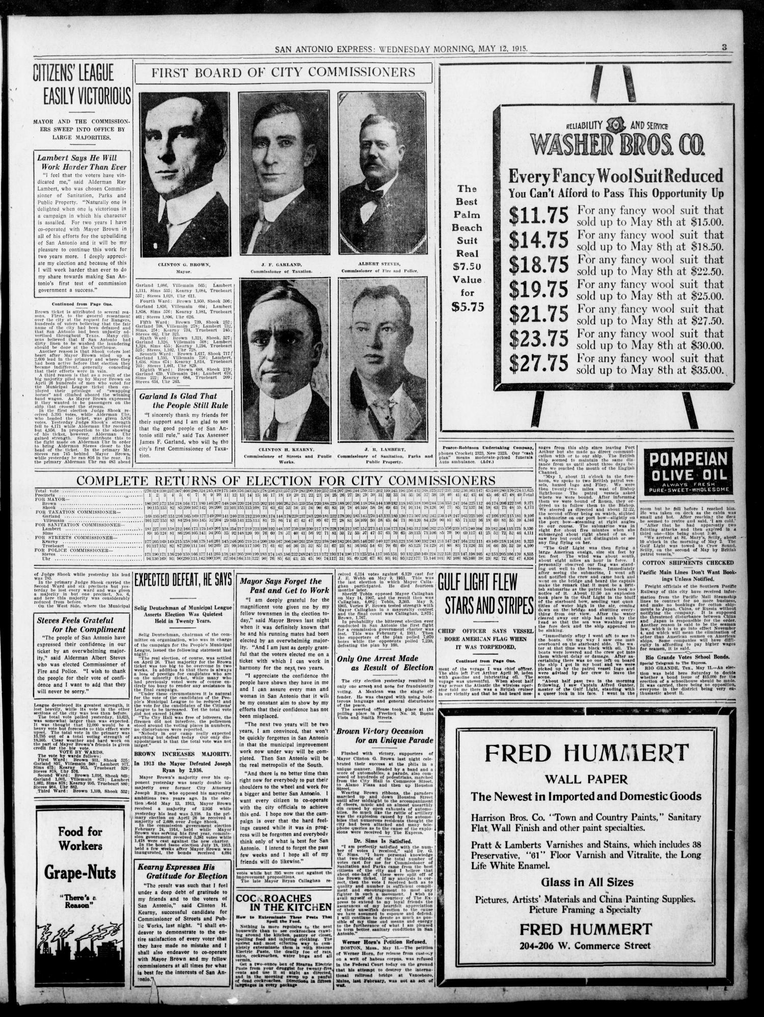 12May1915Pg3SAExp12May1915firstcommish
