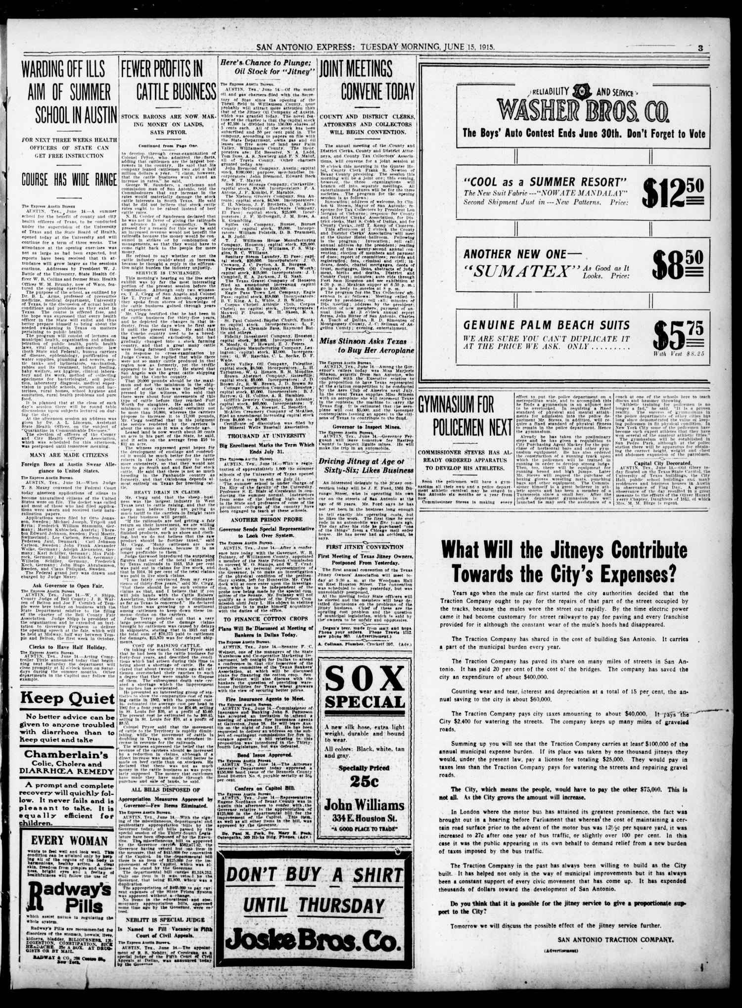 15Jun1915Pg3SAExp15Jun1915giftstoPD