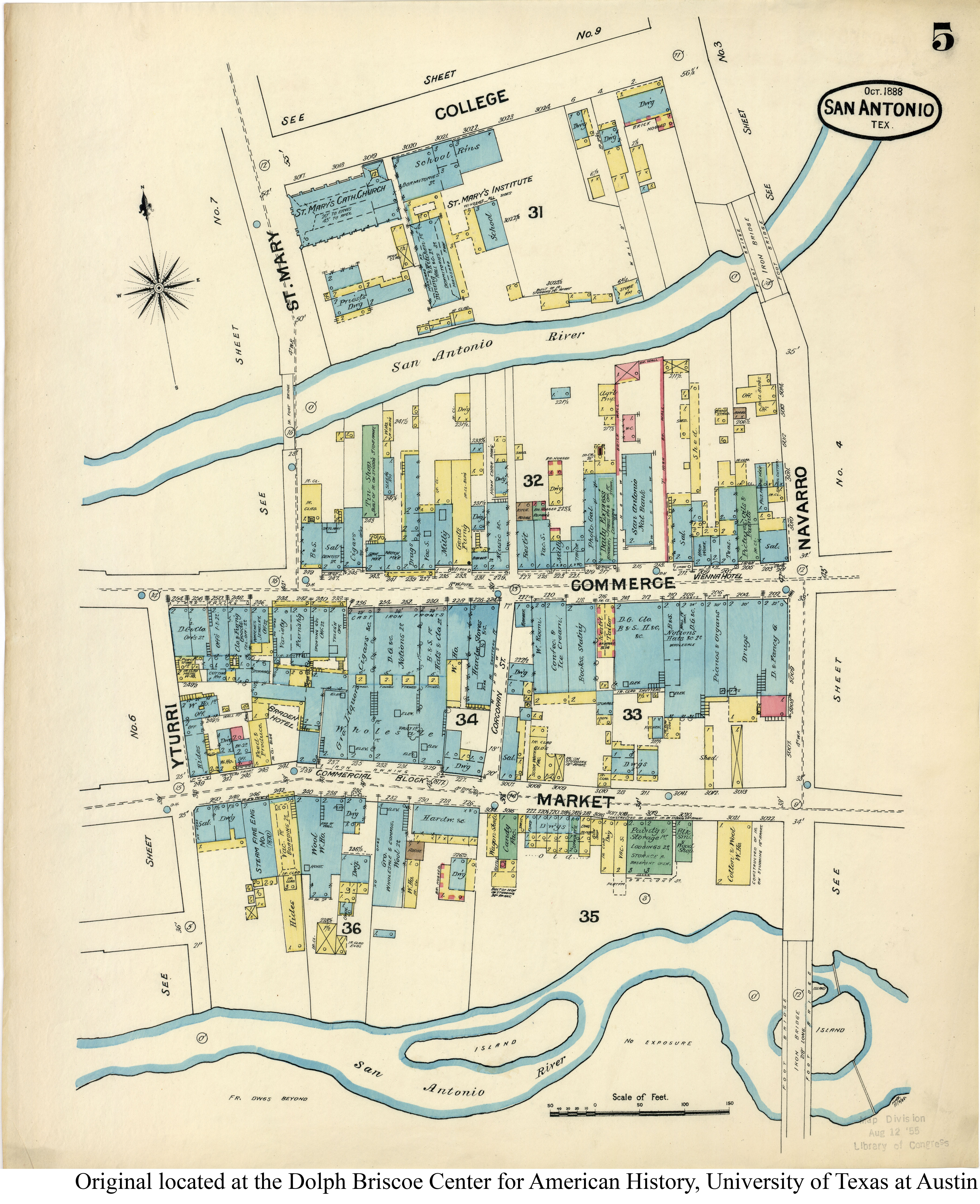 SiteMapsFolder Txu Sanborn San Antonio 1888 05