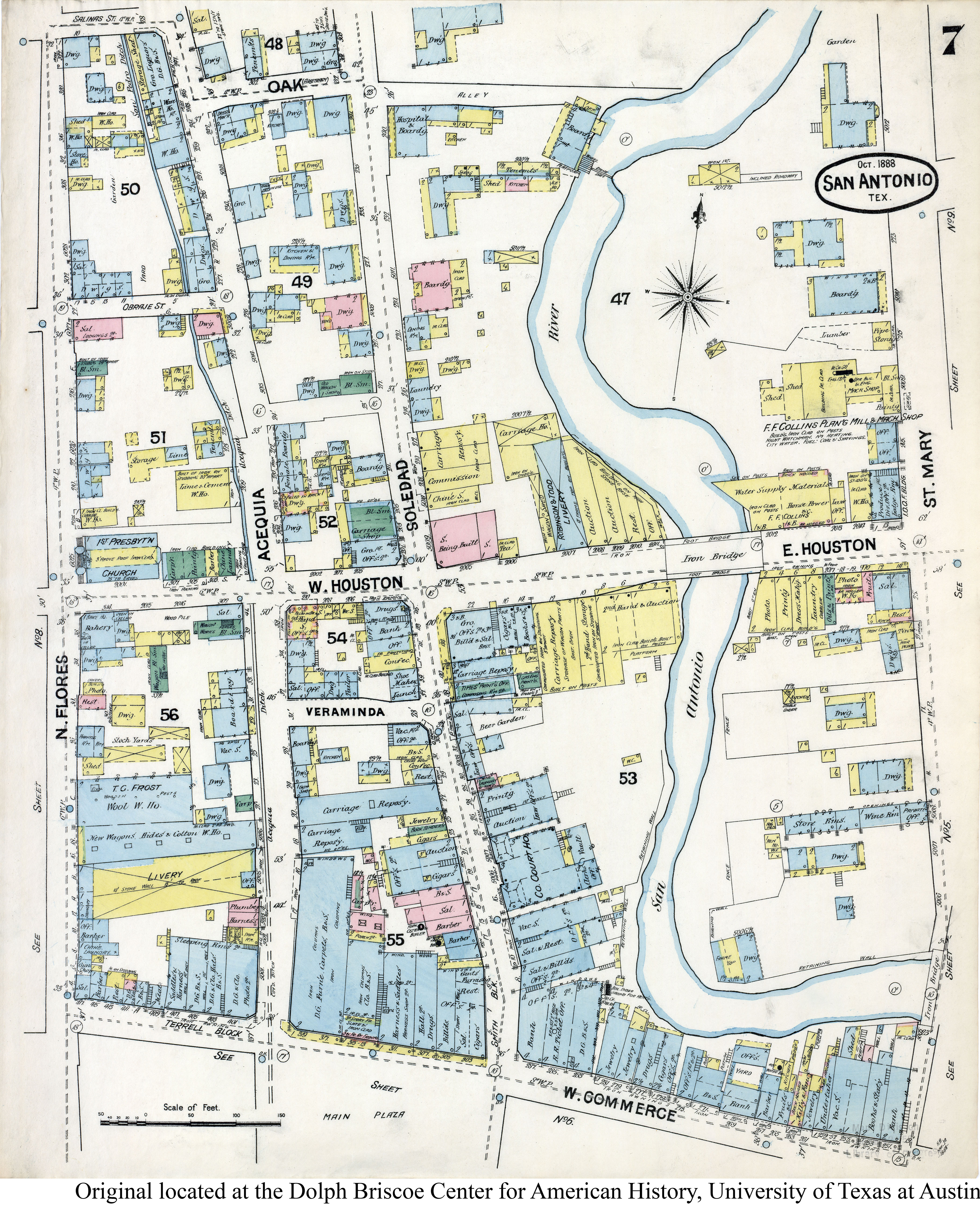 SiteMapsFolder Txu Sanborn San Antonio 1888 07