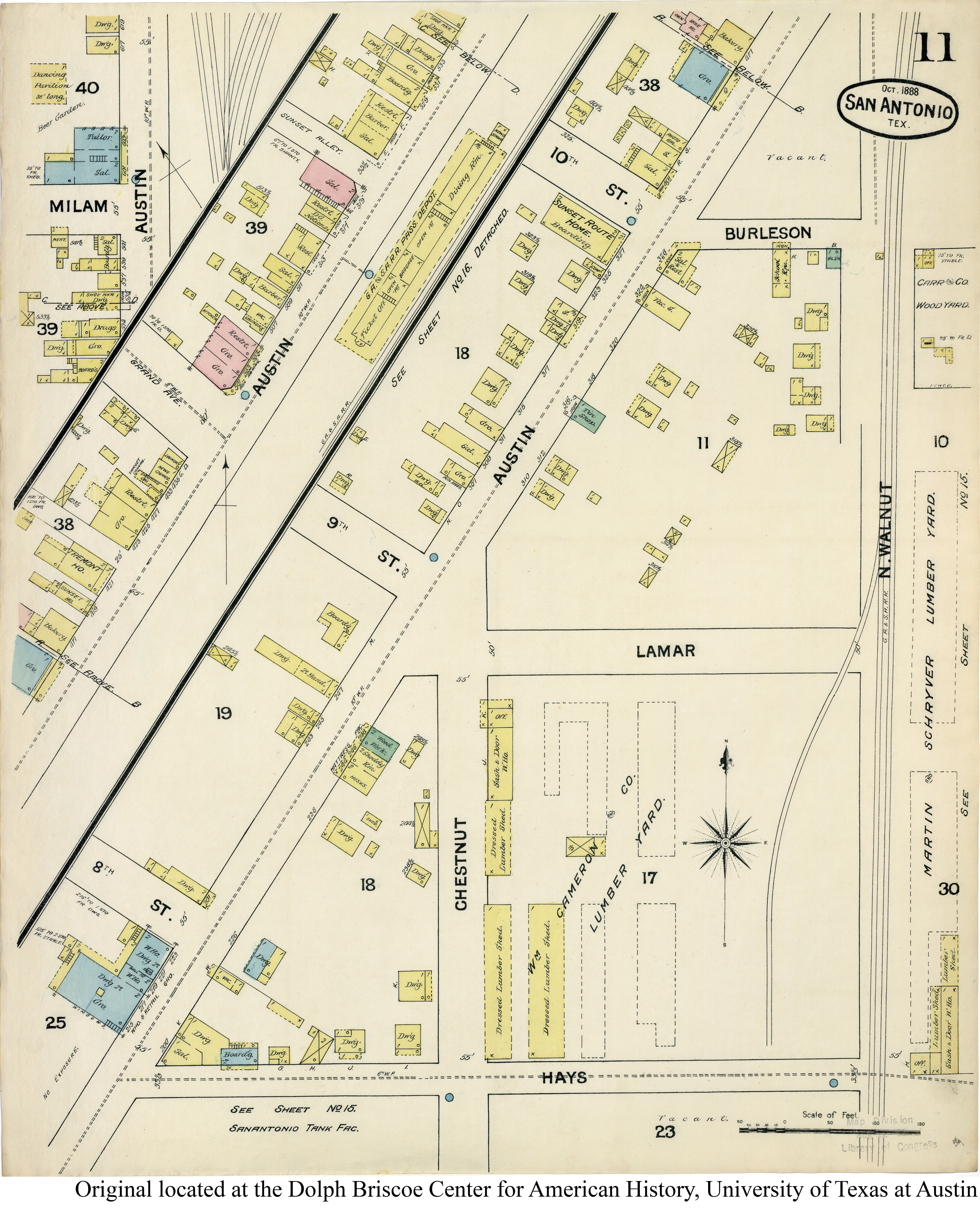 SiteMapsFolder Txu Sanborn San Antonio 1888 11