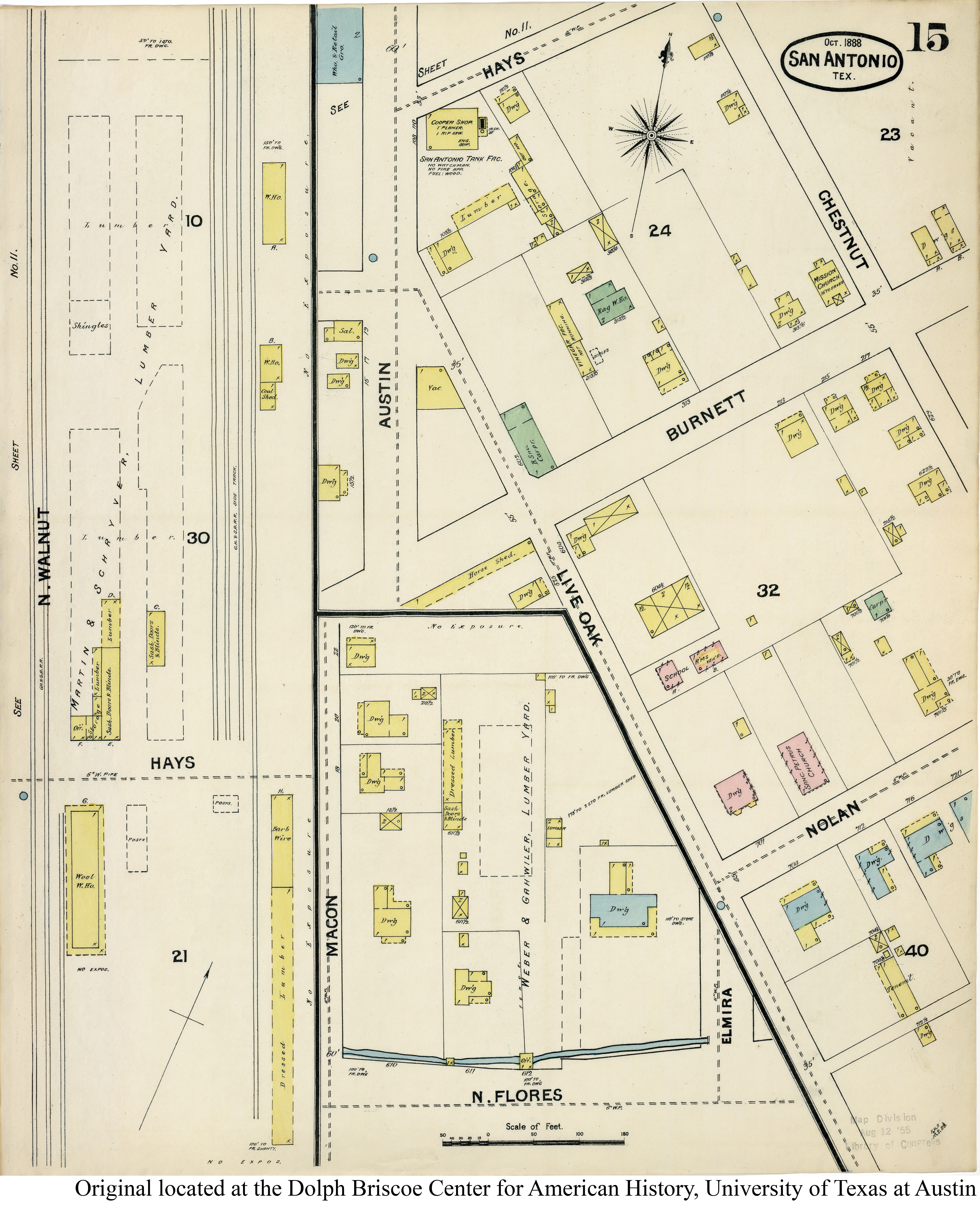 SiteMapsFolder Txu Sanborn San Antonio 1888 15