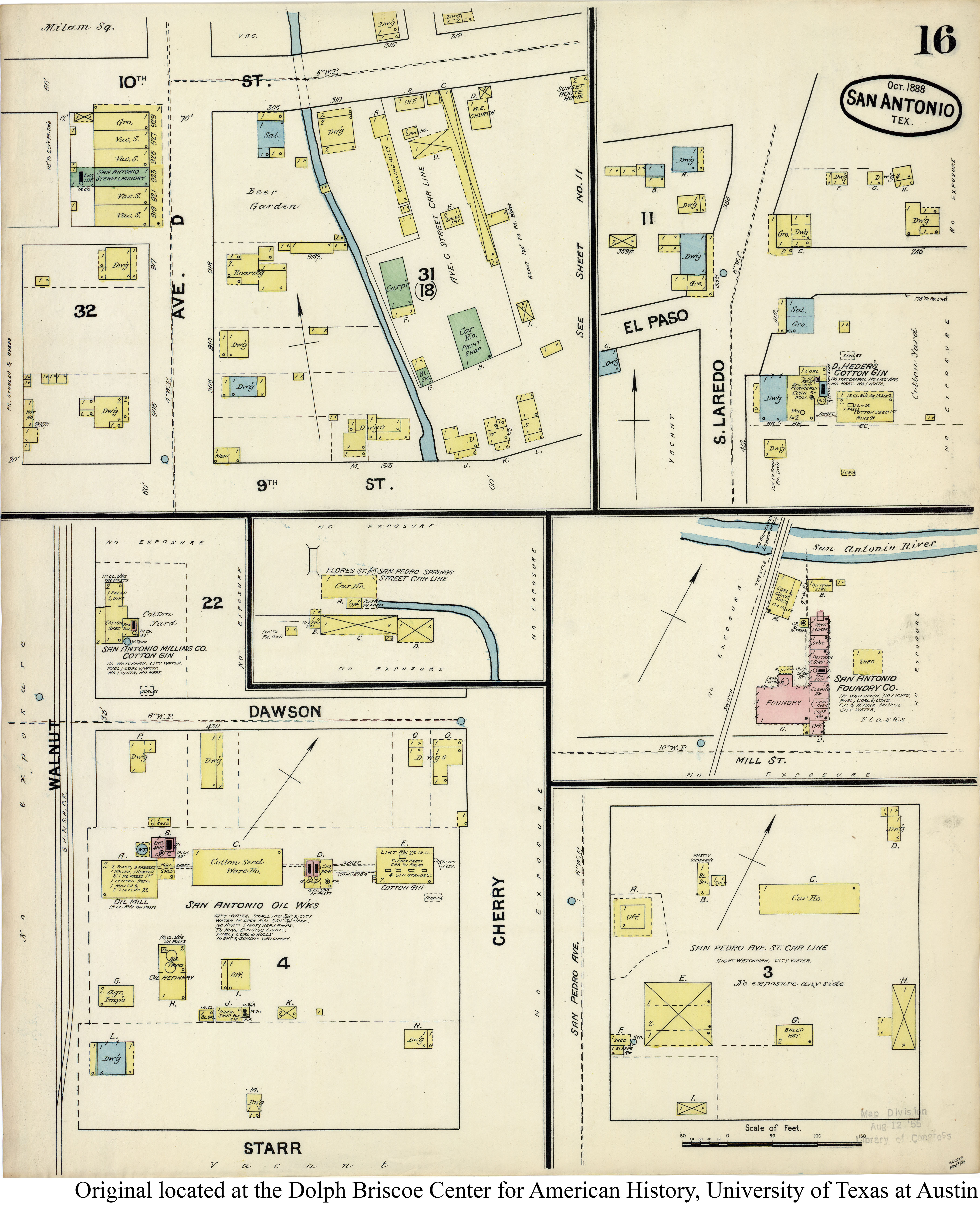 SiteMapsFolder Txu Sanborn San Antonio 1888 16