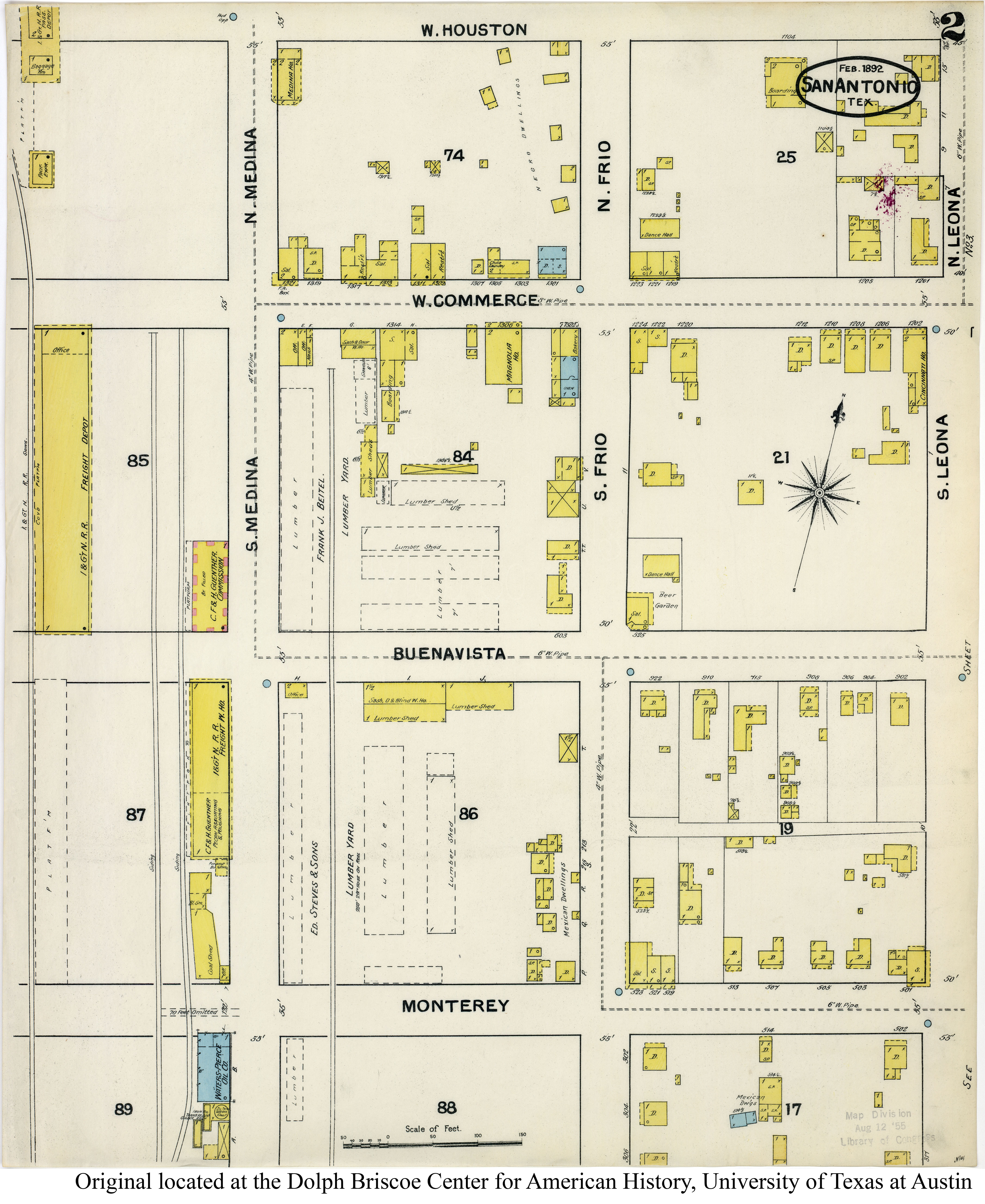 SiteMapsFolder Txu Sanborn San Antonio 1892 02